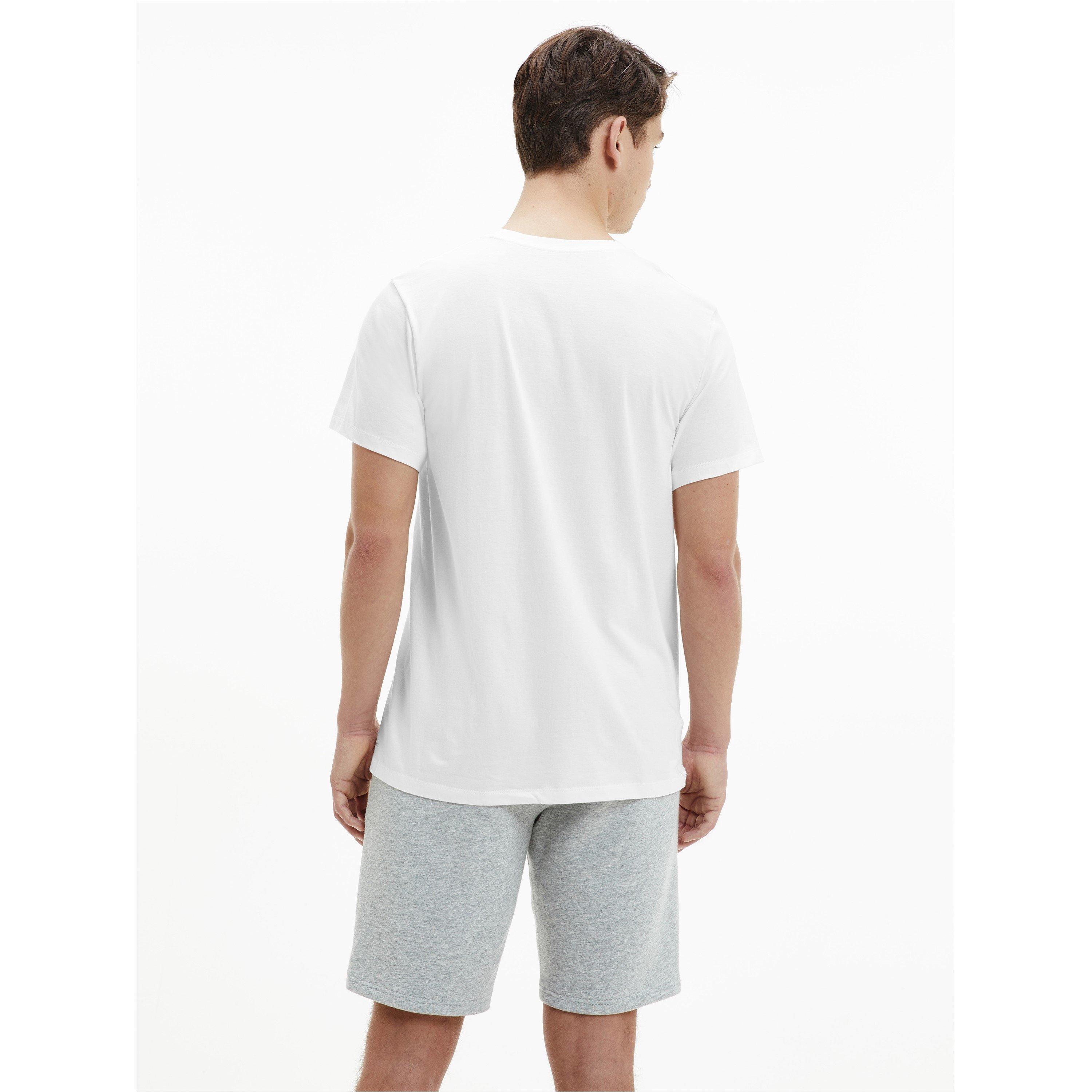 White - Calvin Klein - Calvin Klein 3 Pack T Shirt - 4