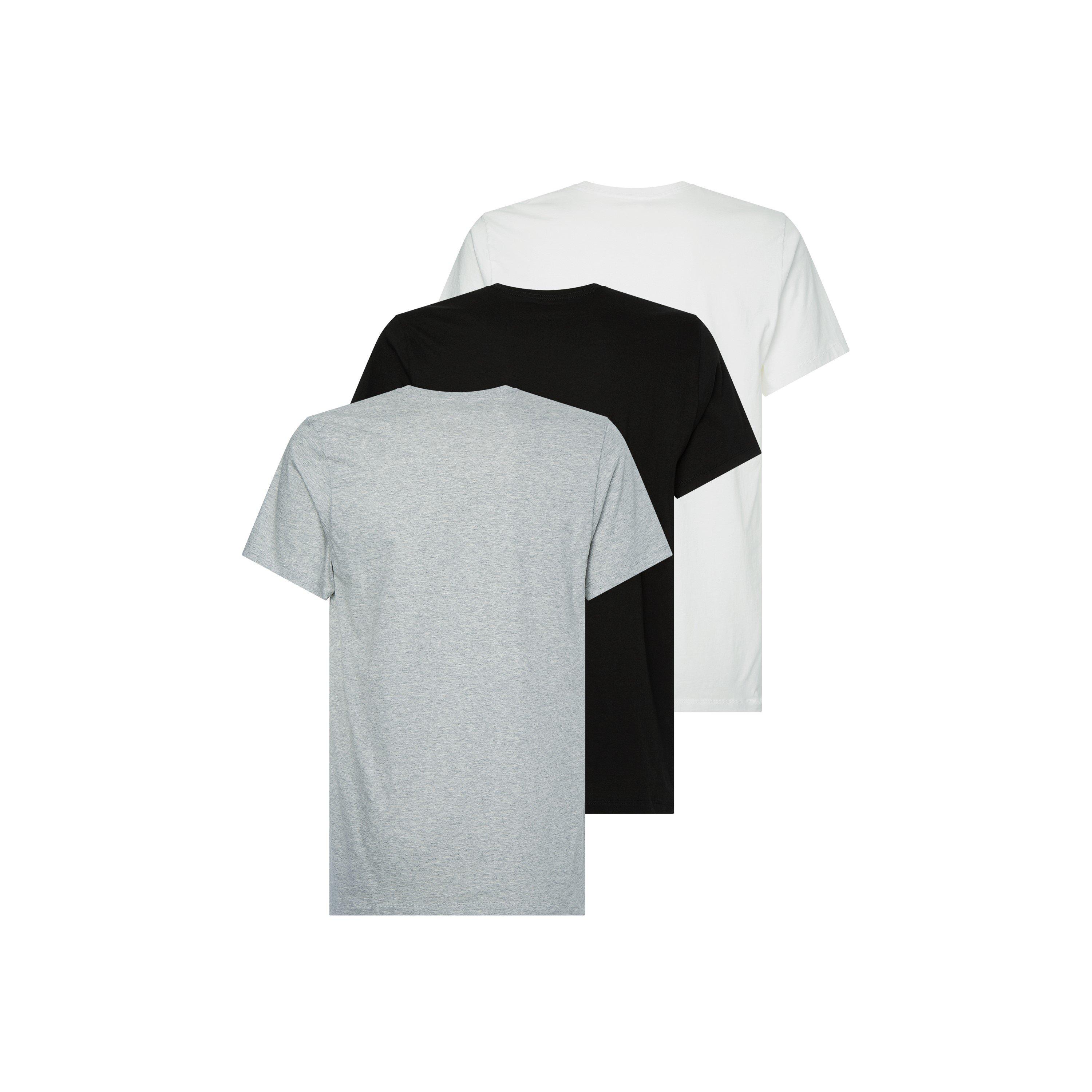 Black/Wht/Grey - Calvin Klein - 3 Pack T Shirt - 8