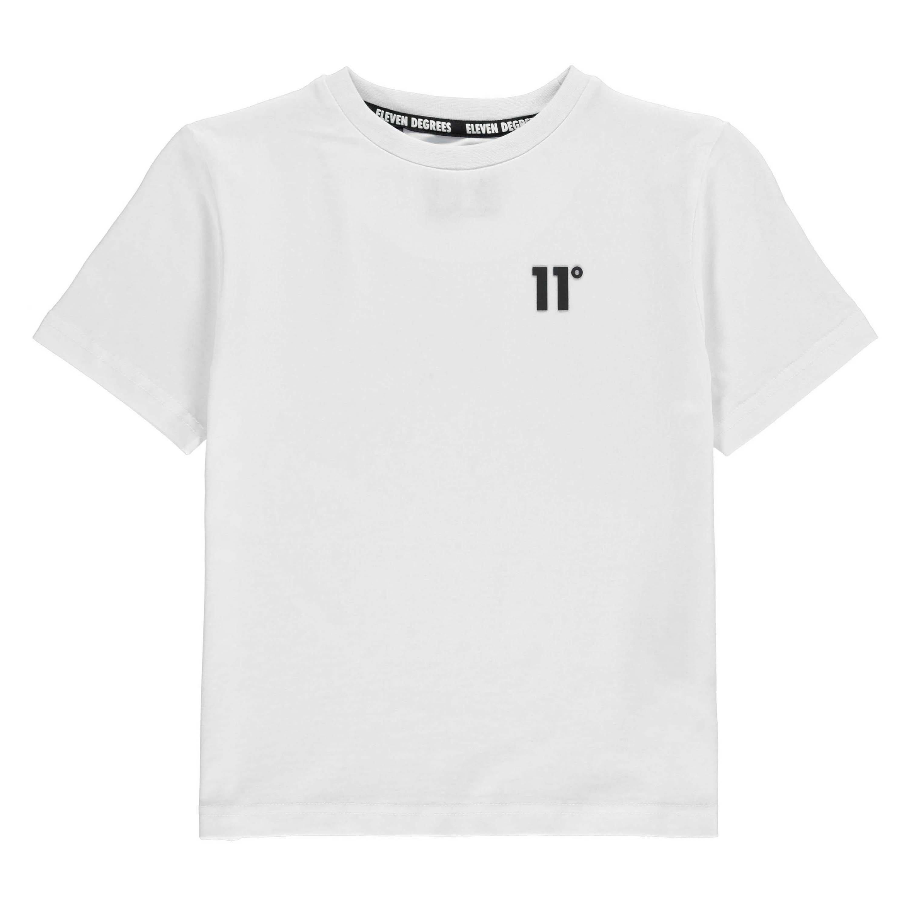 White - 11 Degrees - Core T Shirt - 1