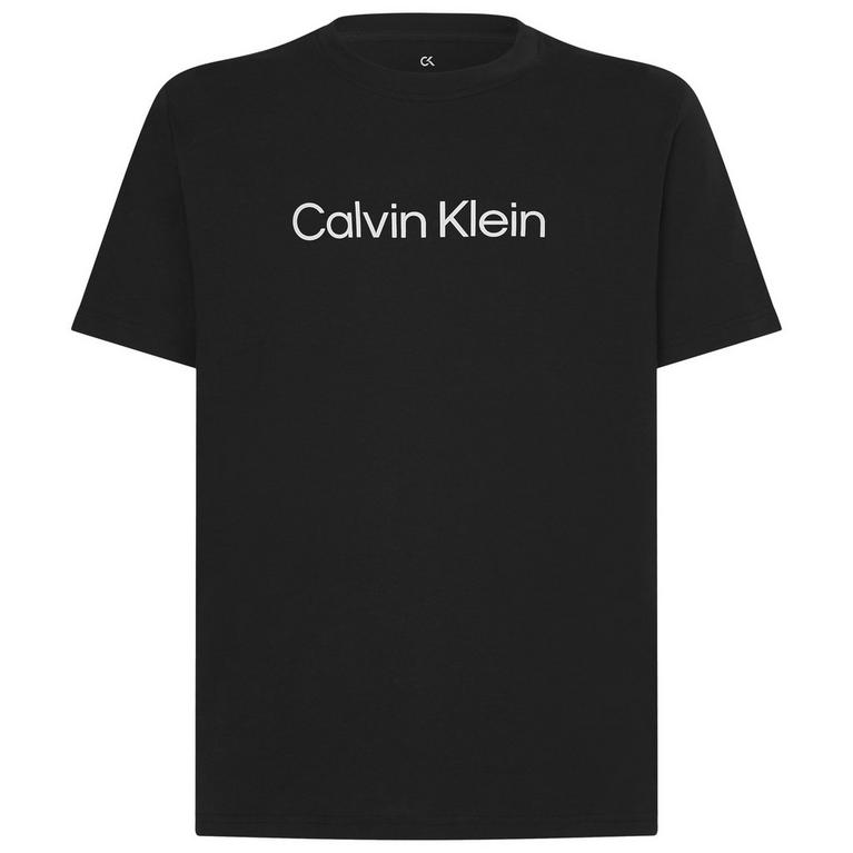 Ck Noir - Calvin Klein Performance - New Love Club T-shirt met geborduurde dolfijn op de borst - 1