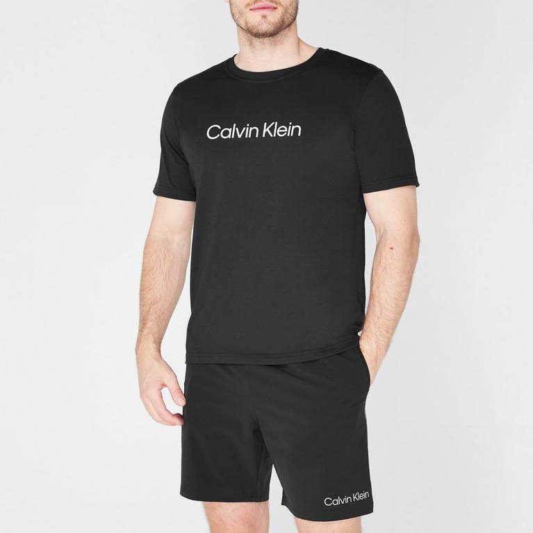 Ck Noir - Calvin Klein Performance - New Love Club T-shirt met geborduurde dolfijn op de borst - 2