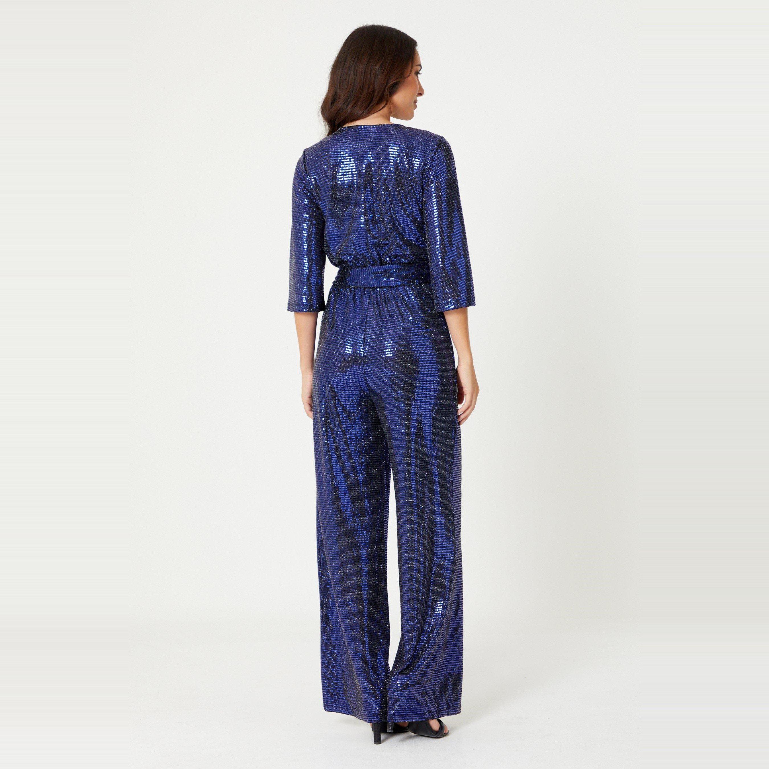 BLACK/BLUE - Be You - Glitter Jumpsuit - 5