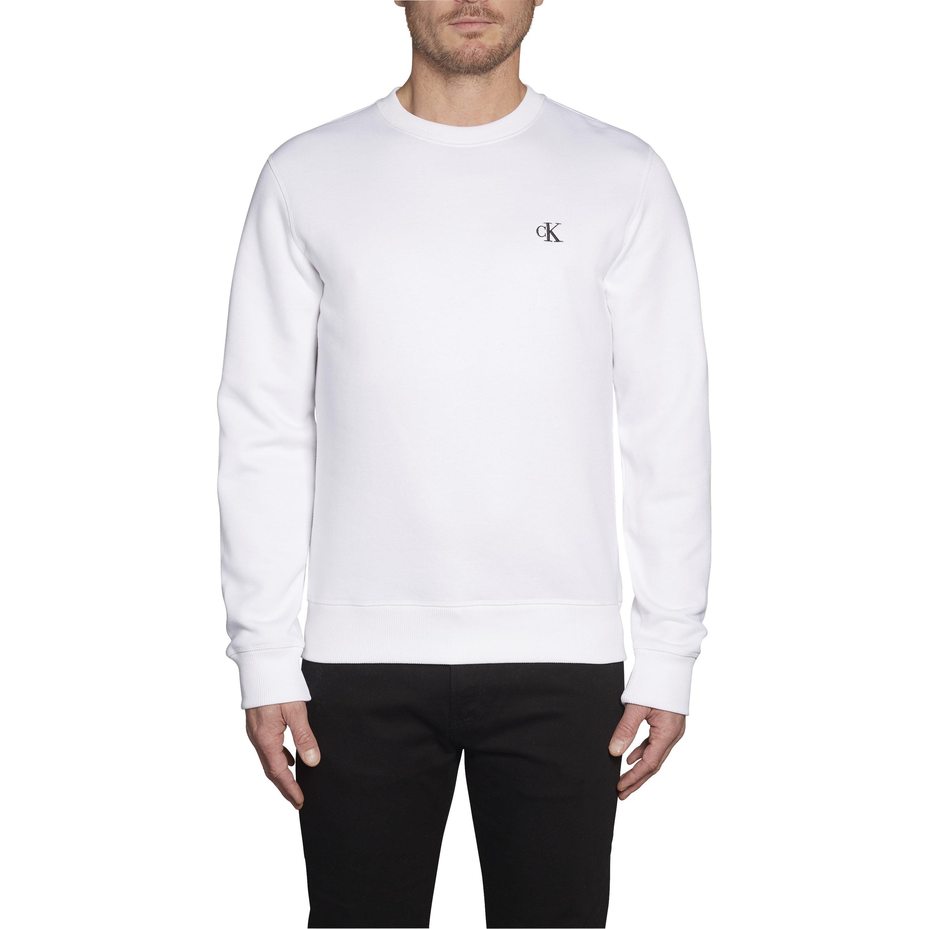 Bright White - Calvin Klein Jeans - Calvin Klein Essential Regular Crew Neck - 3