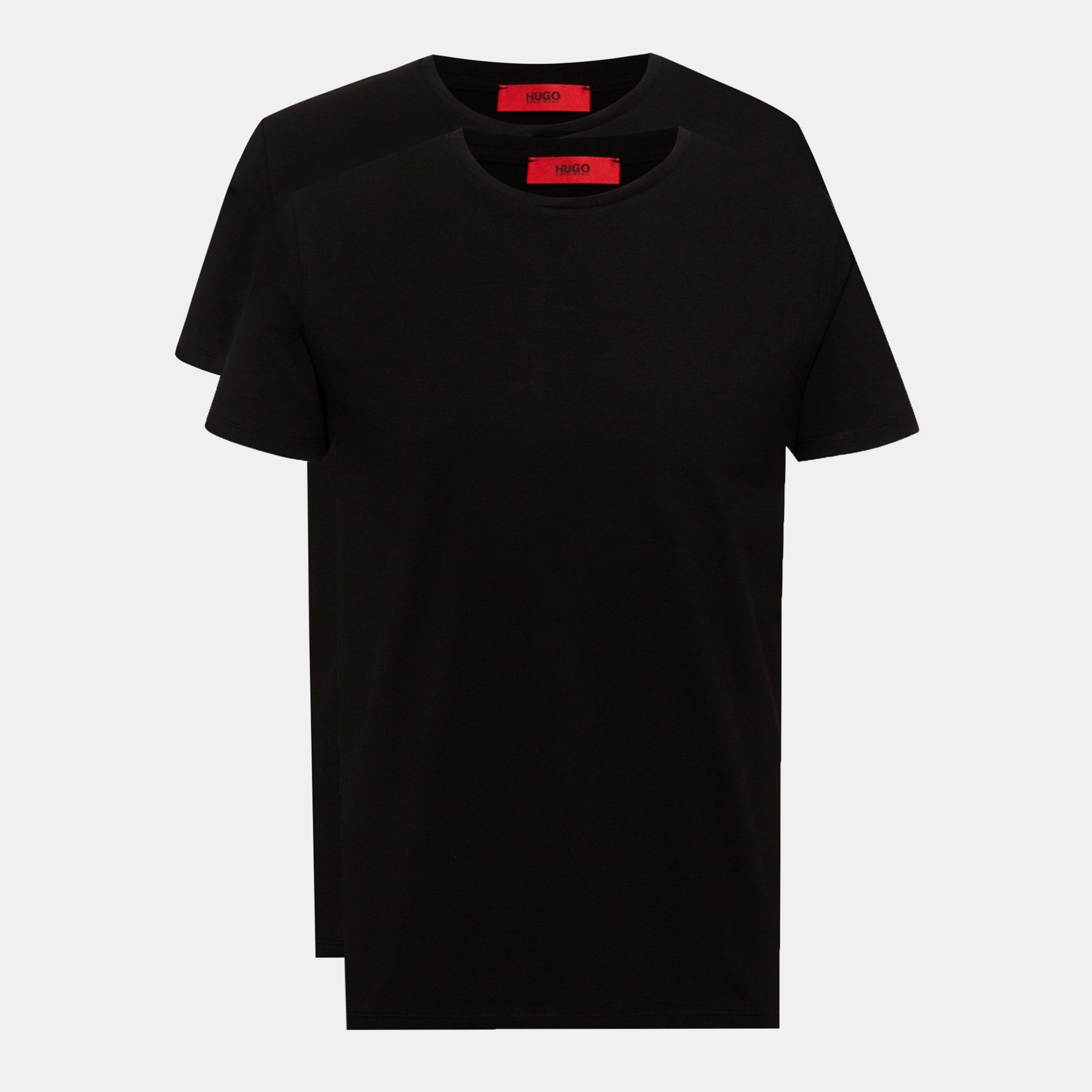 Black 001 - Hugo - Boss 2 Pack Tshirt Mens - 1
