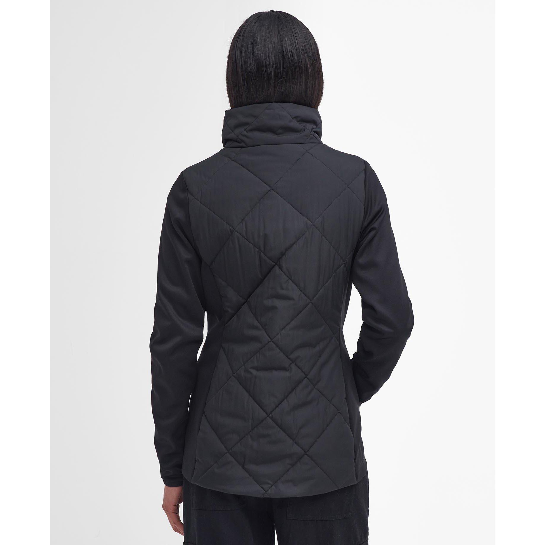 Black - Barbour International - Women's Rubins Quilted Hybrid Jacket - 2