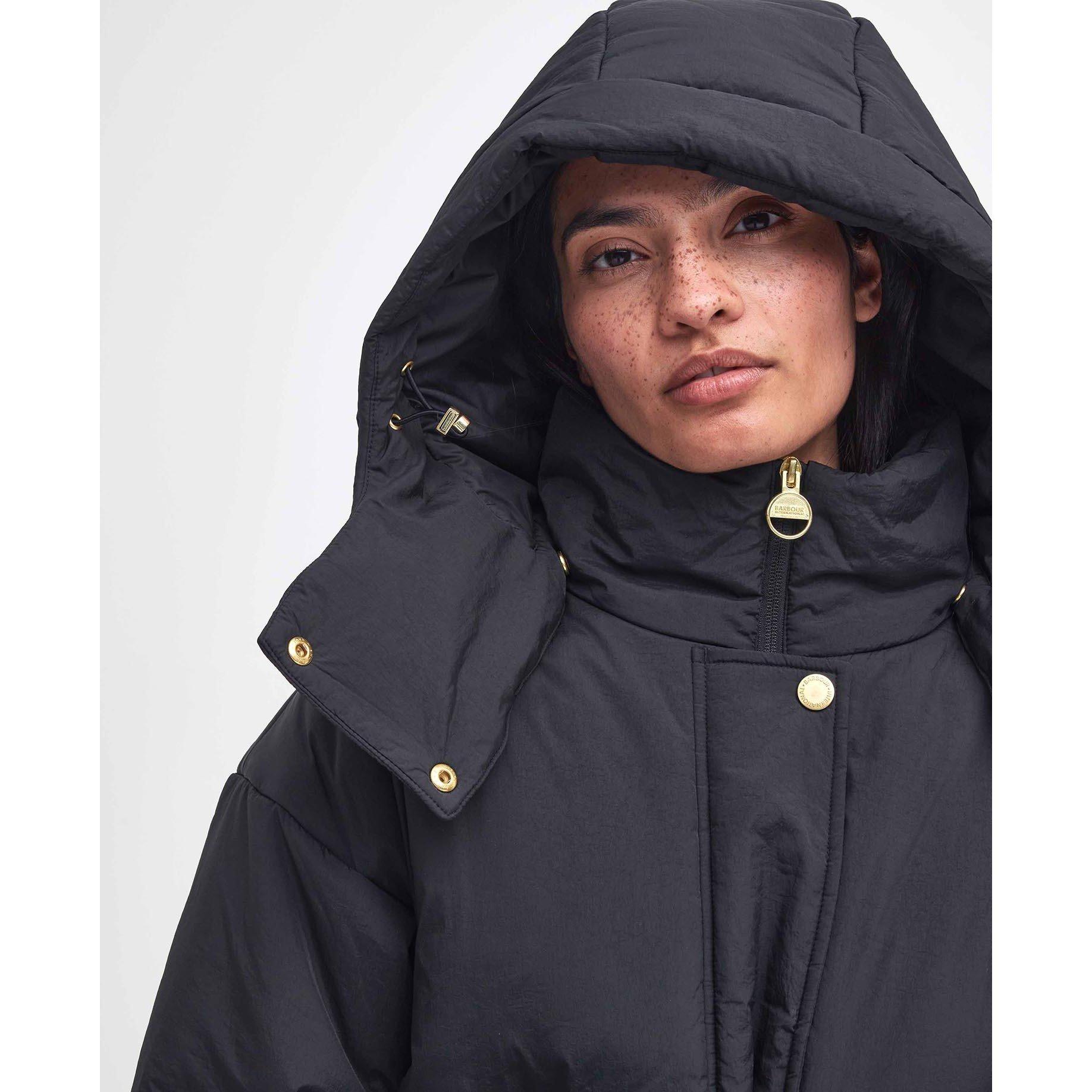 Black - Barbour International - Women's Serova Wadded Quilted Short Puffer Jacket - 4