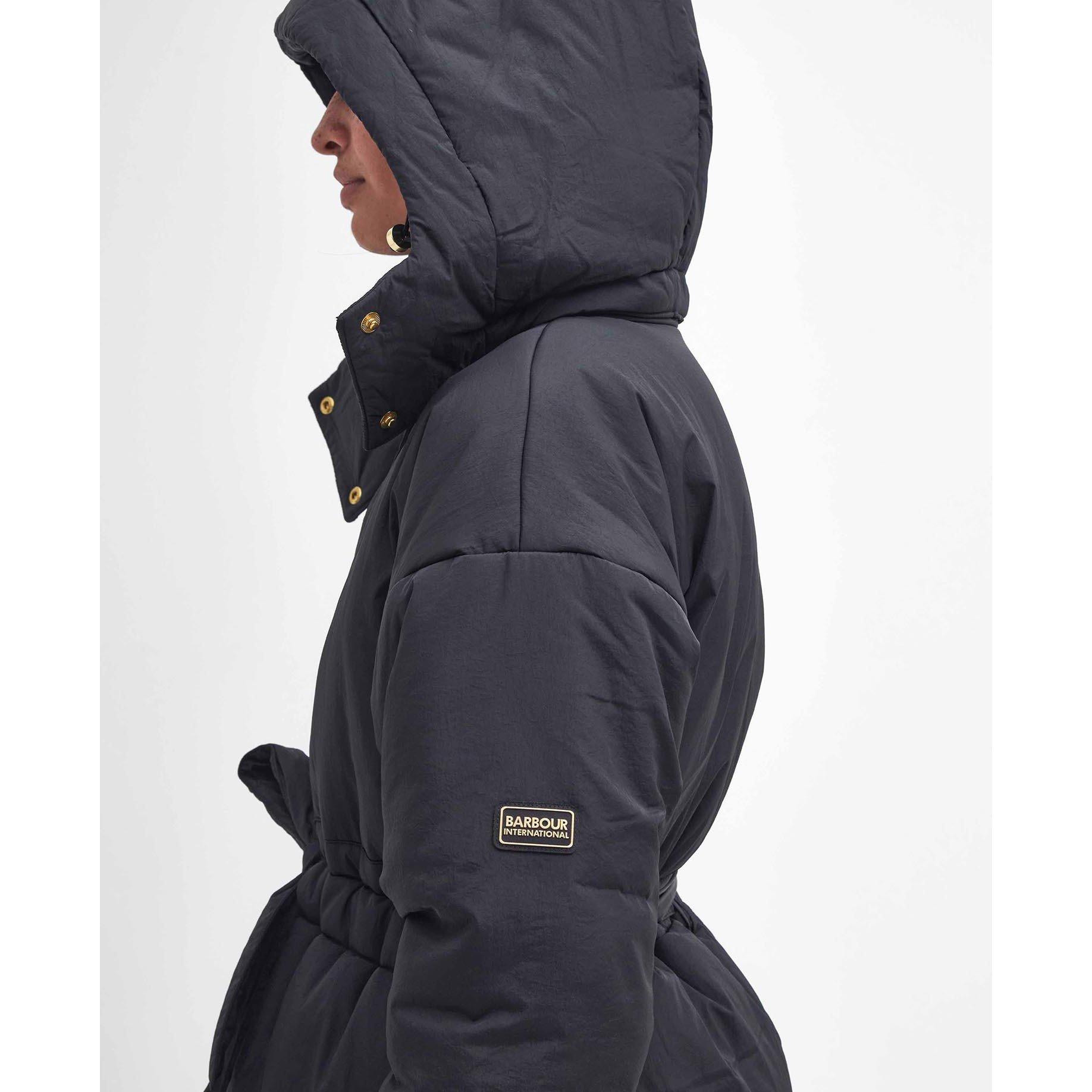 Black - Barbour International - Women's Serova Wadded Quilted Short Puffer Jacket - 6