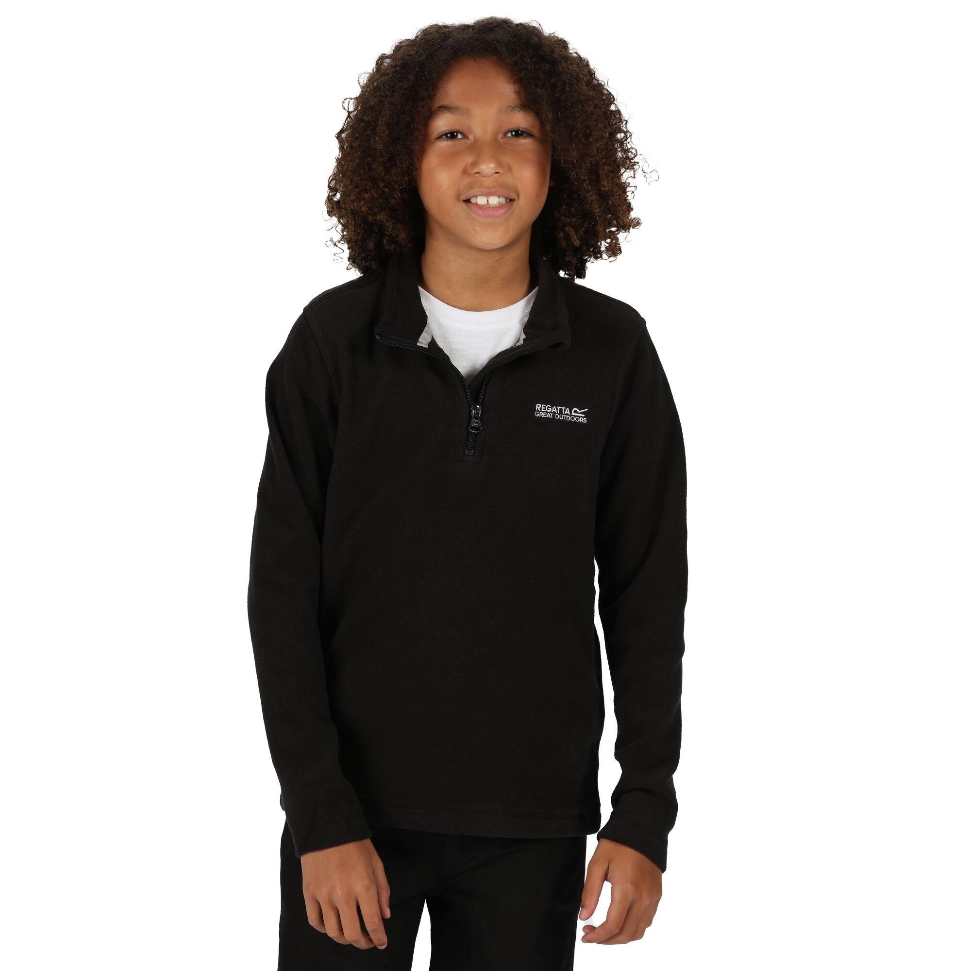 Black/Black - Regatta - Hot Shot II Half Zip fleece - 9