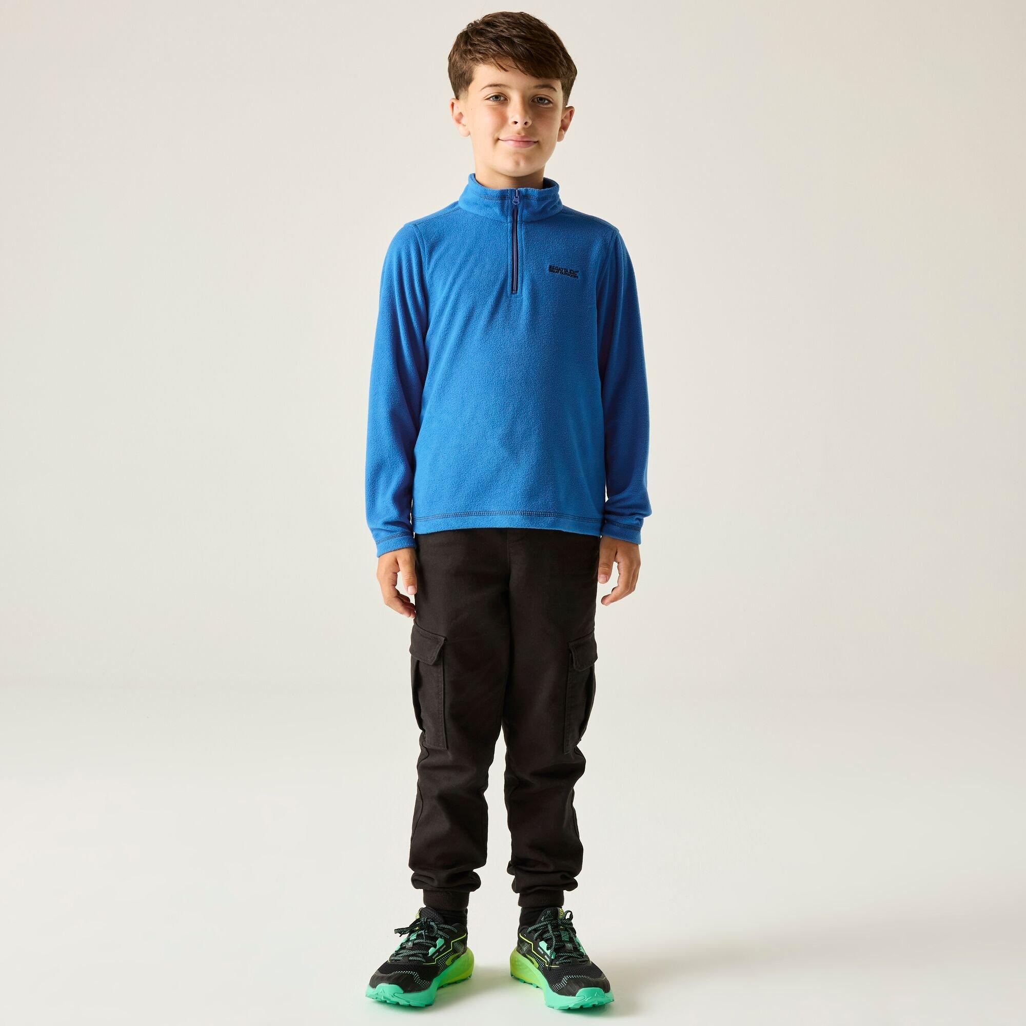 Oxfdblu/Navy - Regatta - Kids Hot Shot II Half Zip Fleece - 3