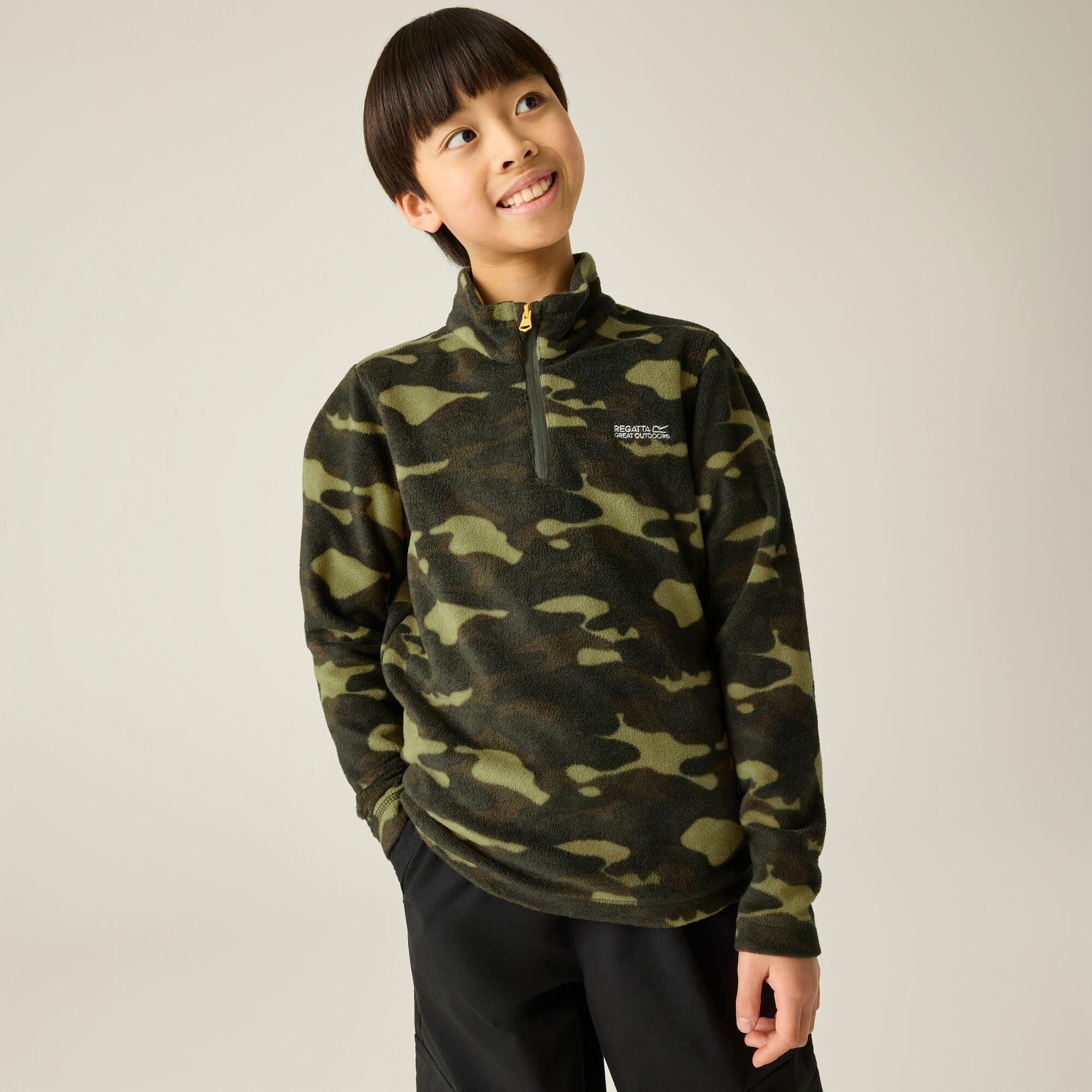 Dark Khaki Camo - Regatta - Hot Shot II Half Zip fleece - 1