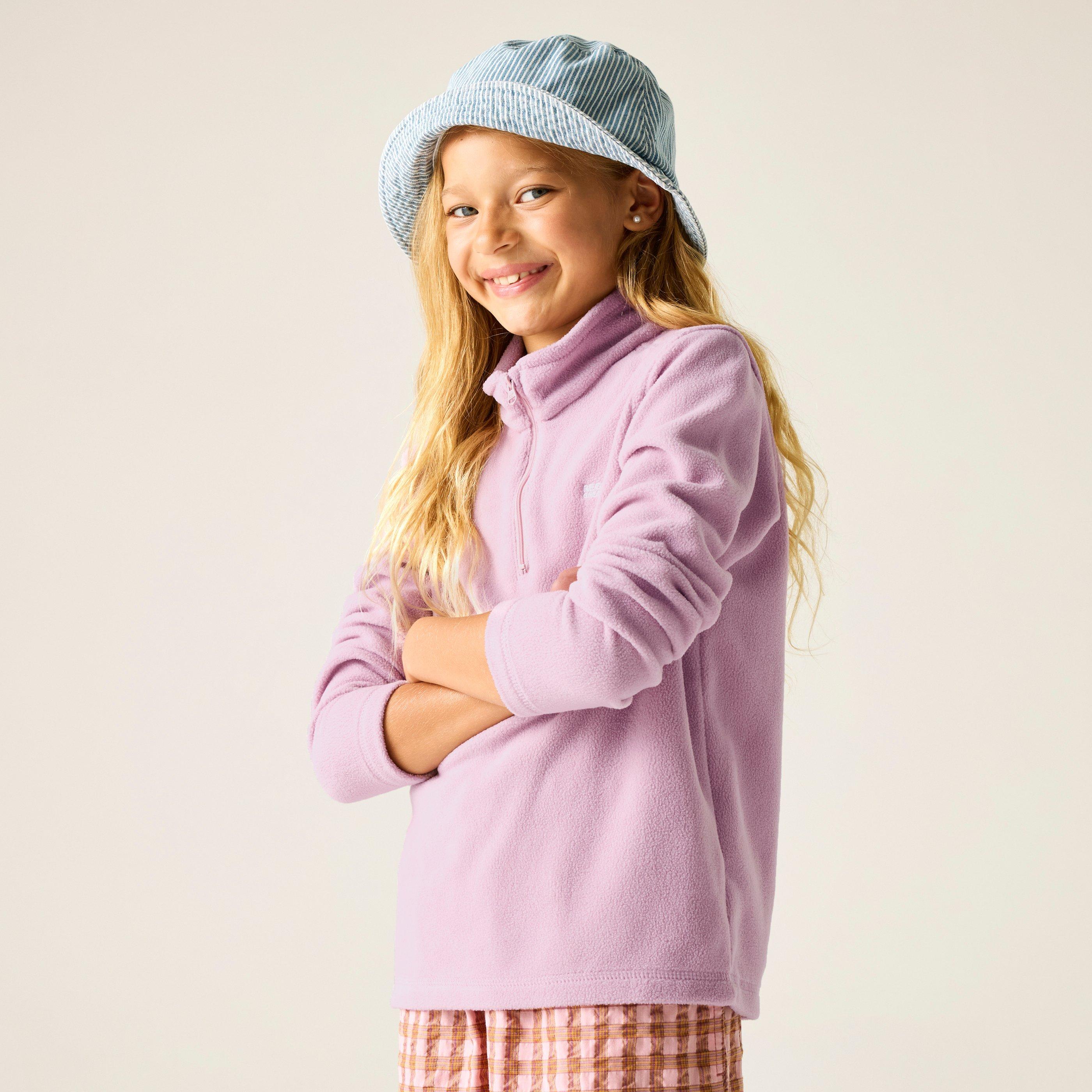 Regatta  Kids Hot Shot Ii Half Zip Fleece - Powderlilac - 13 Years