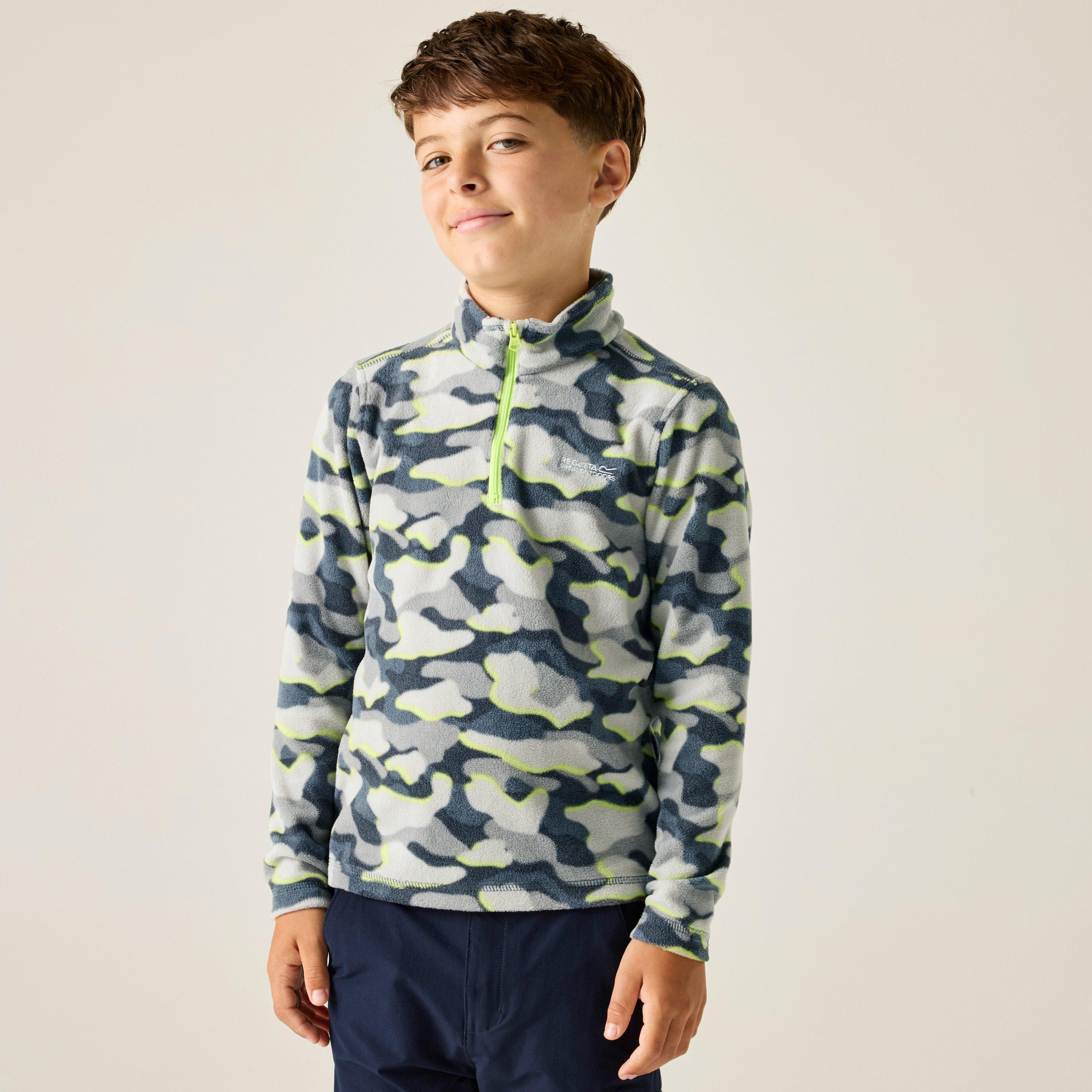 Regatta  Kids Hot Shot Ii Half Zip Fleece - Drkstrmcamo - 13 Years