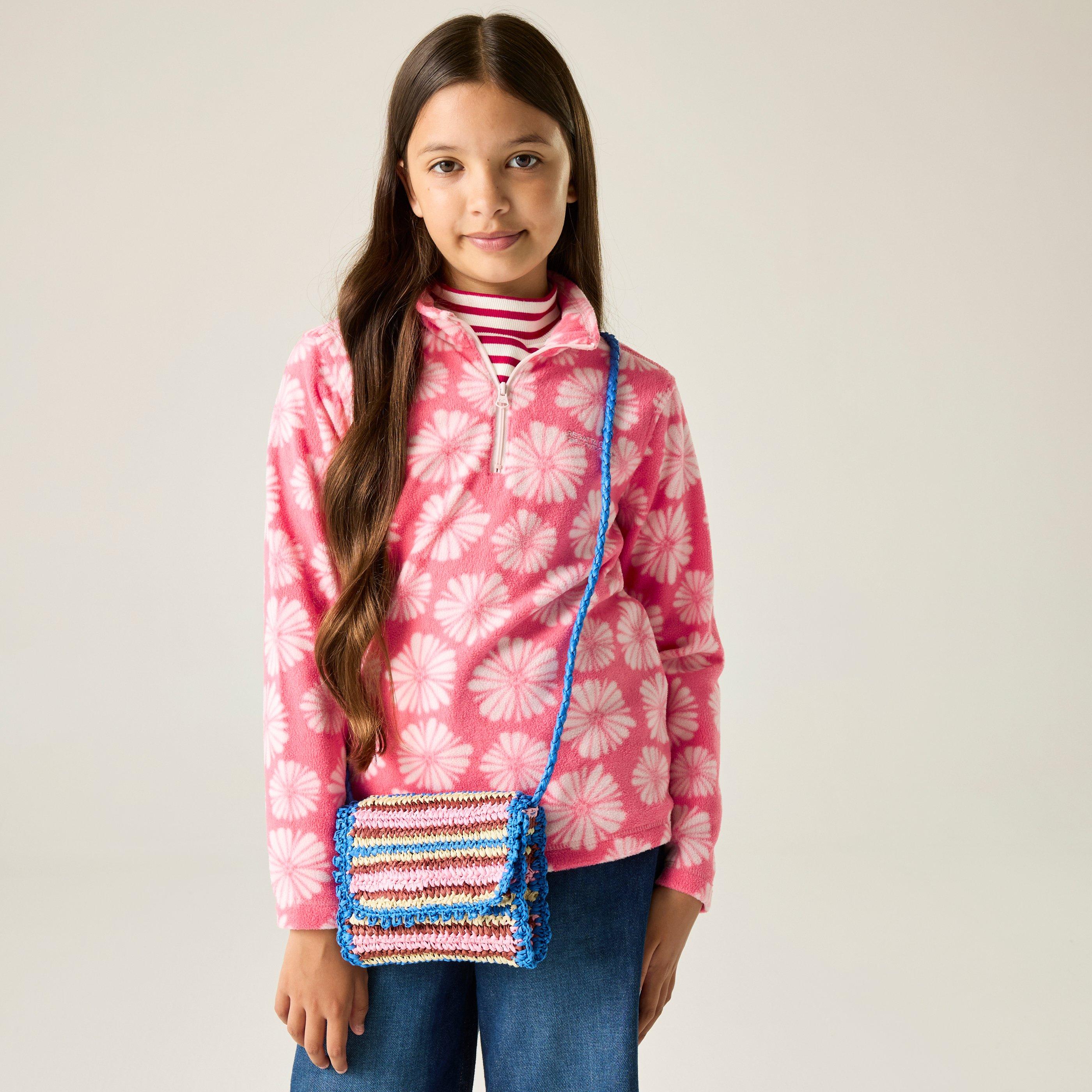Regatta  Kids Hot Shot Ii Half Zip Fleece - Pinkhazpetal - 13 Years
