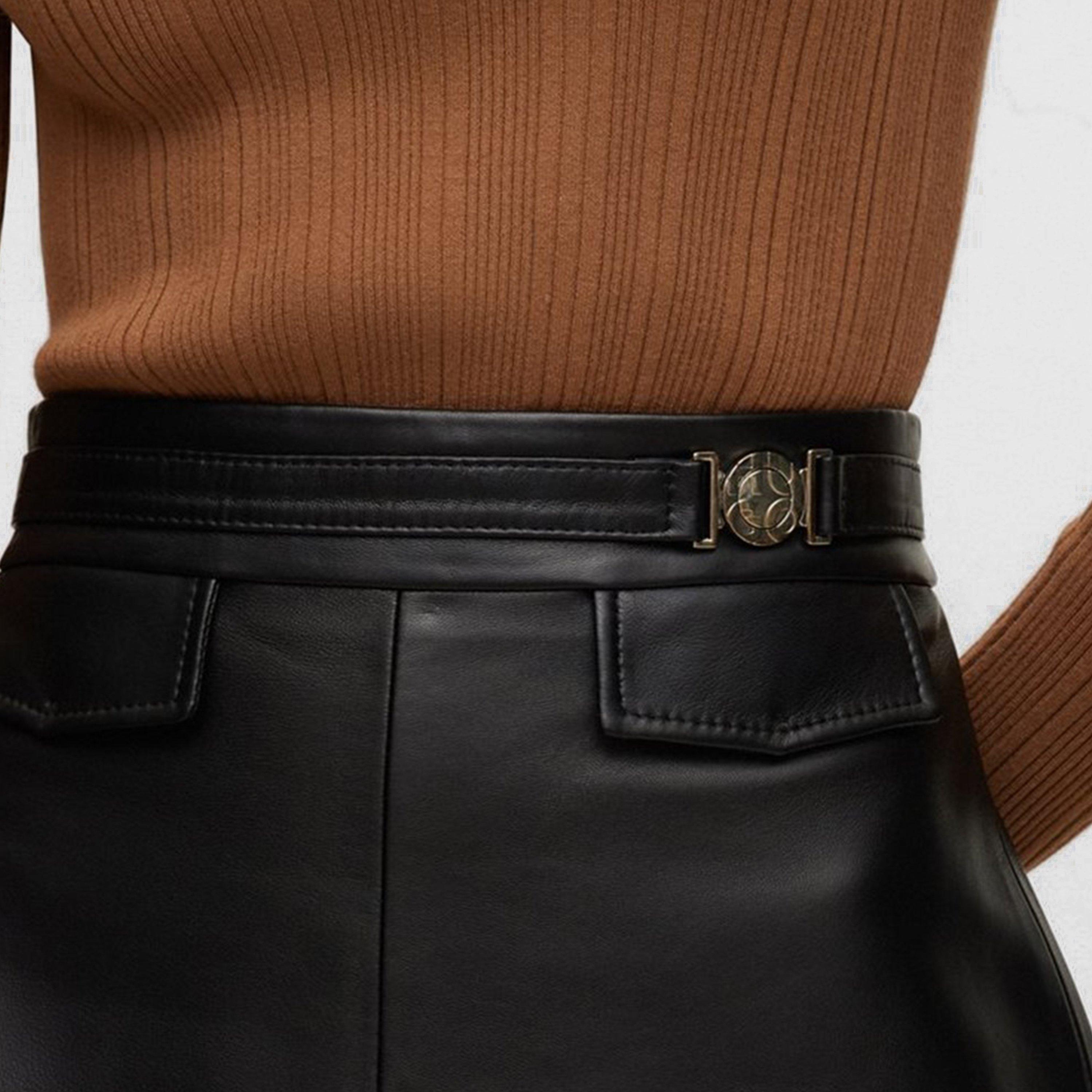 Black - Hugo - Women's Leolana Pencil Skirt - 4