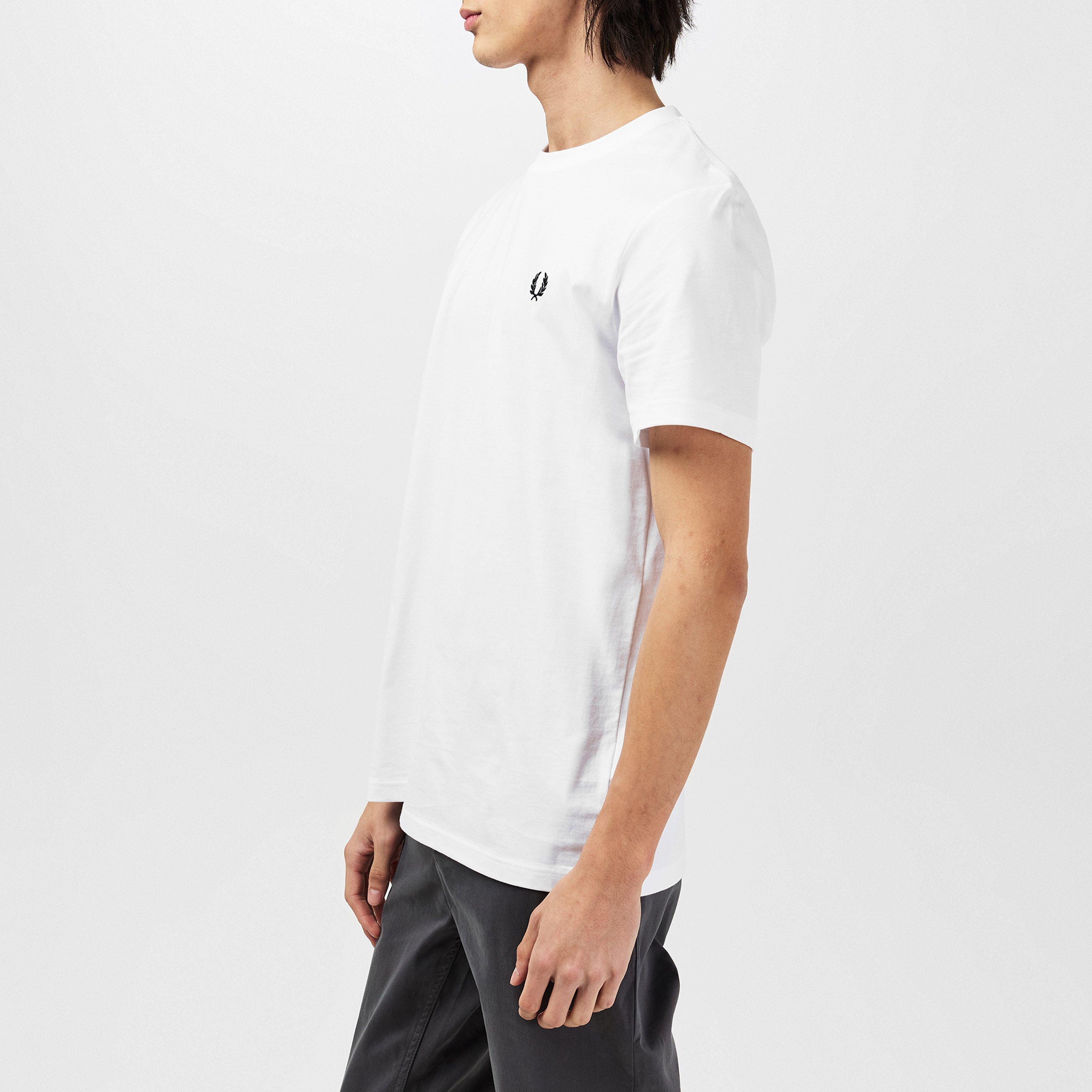 White 100 - Fred Perry - Men's Regular Fit Back Graphic T-Shirt - 2