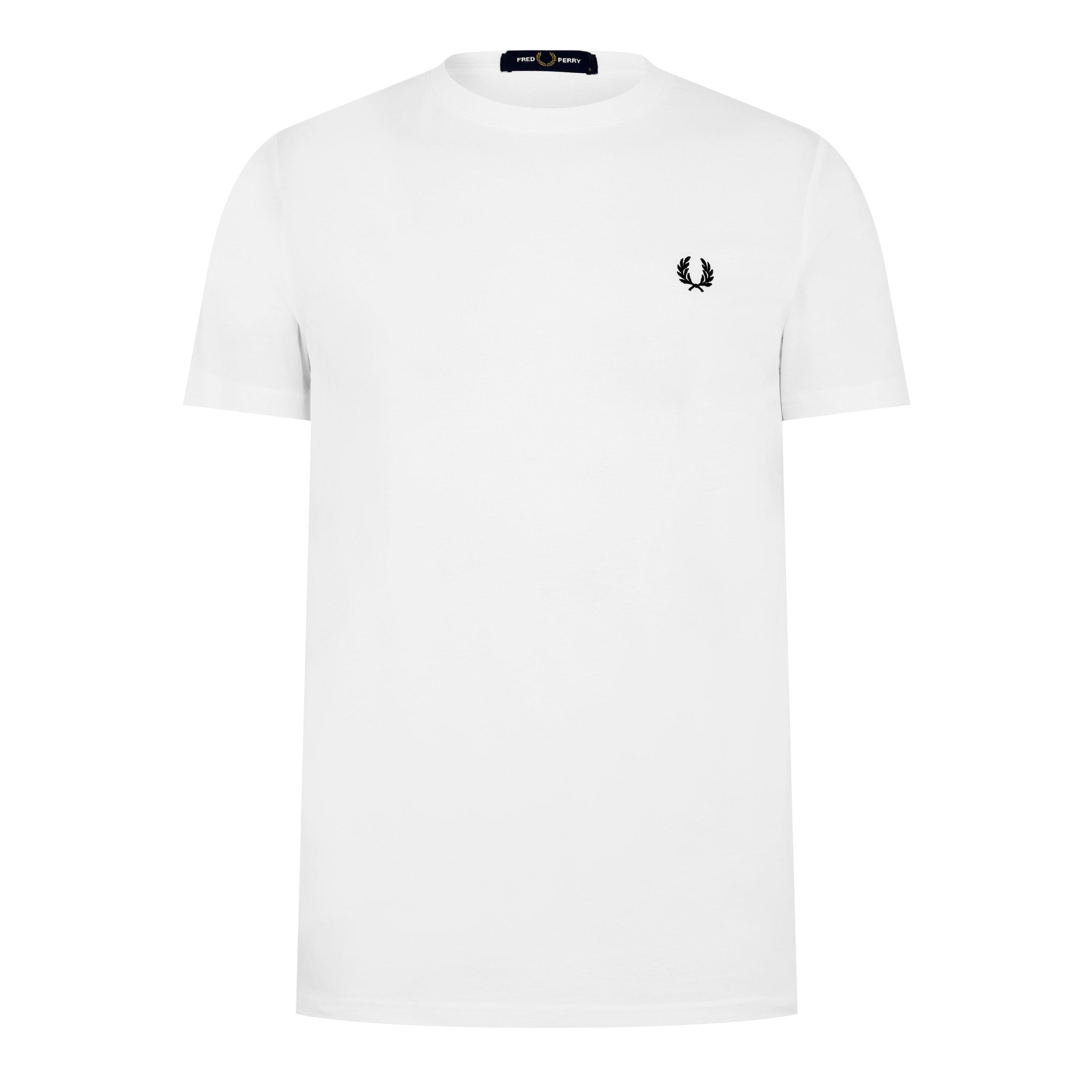 White 100 - Fred Perry - Men's Regular Fit Back Graphic T-Shirt - 5