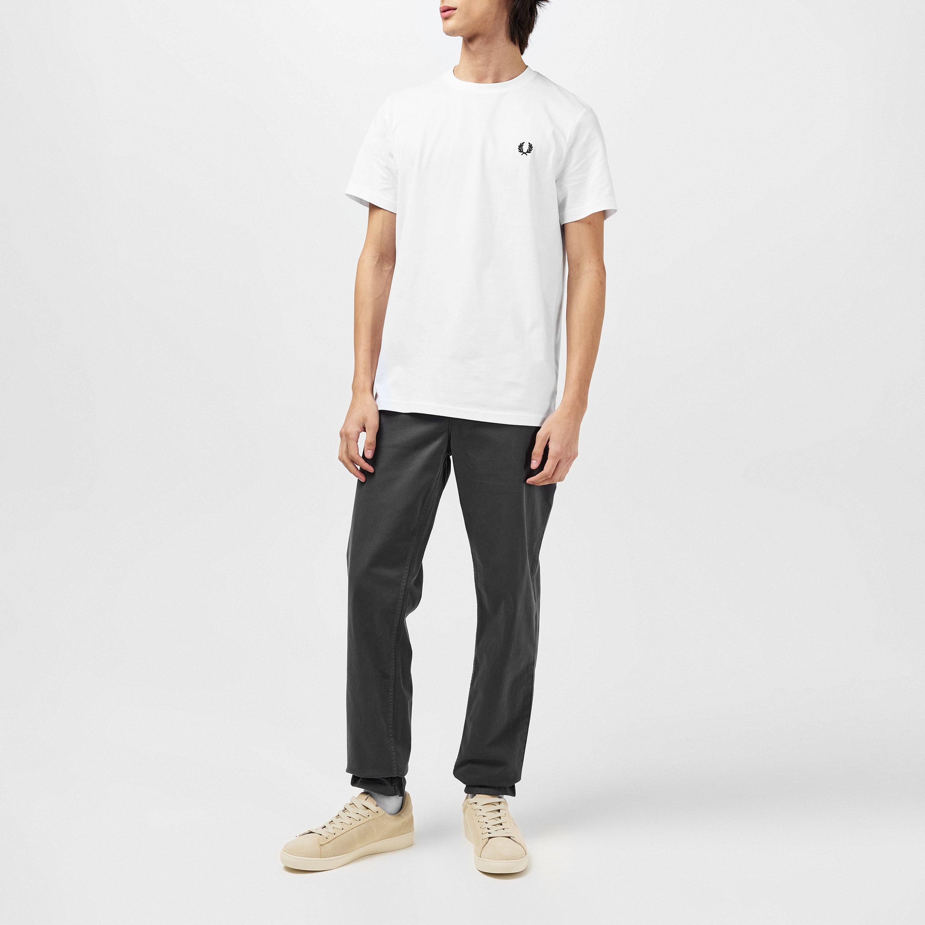 White 100 - Fred Perry - Men's Regular Fit Back Graphic T-Shirt - 4