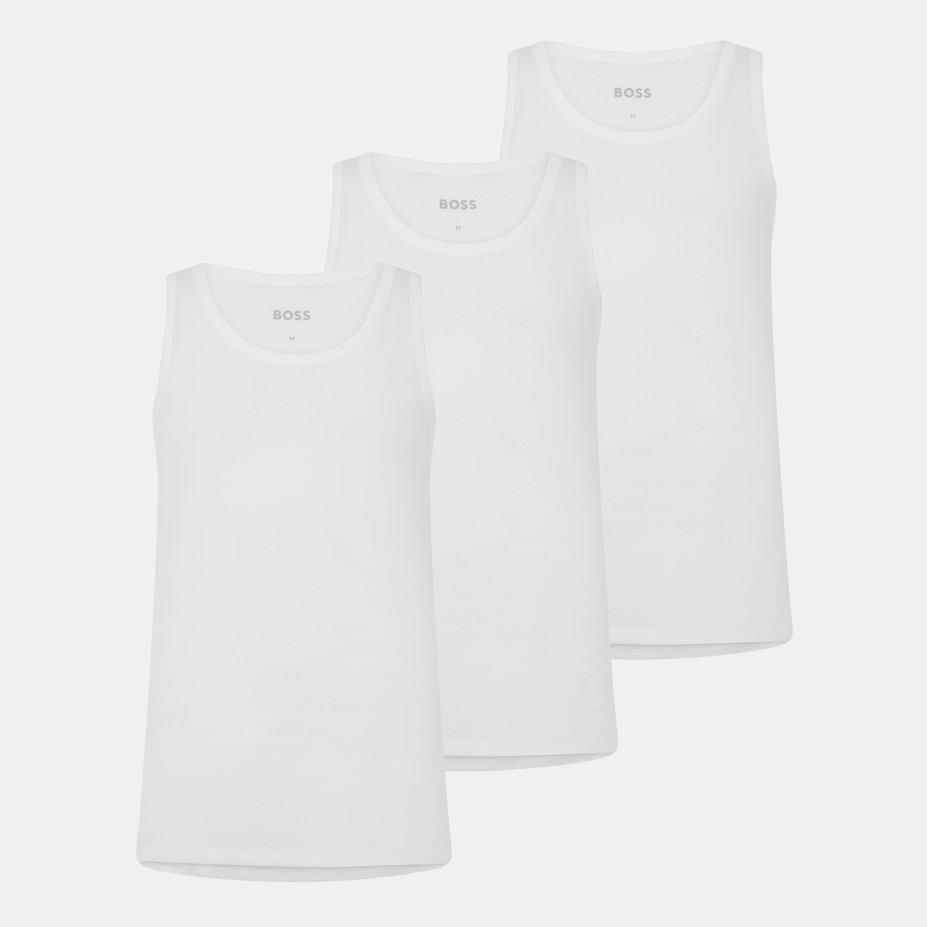 White 100 - Boss - Men's HBW Premium Cotton Tank Top - 1