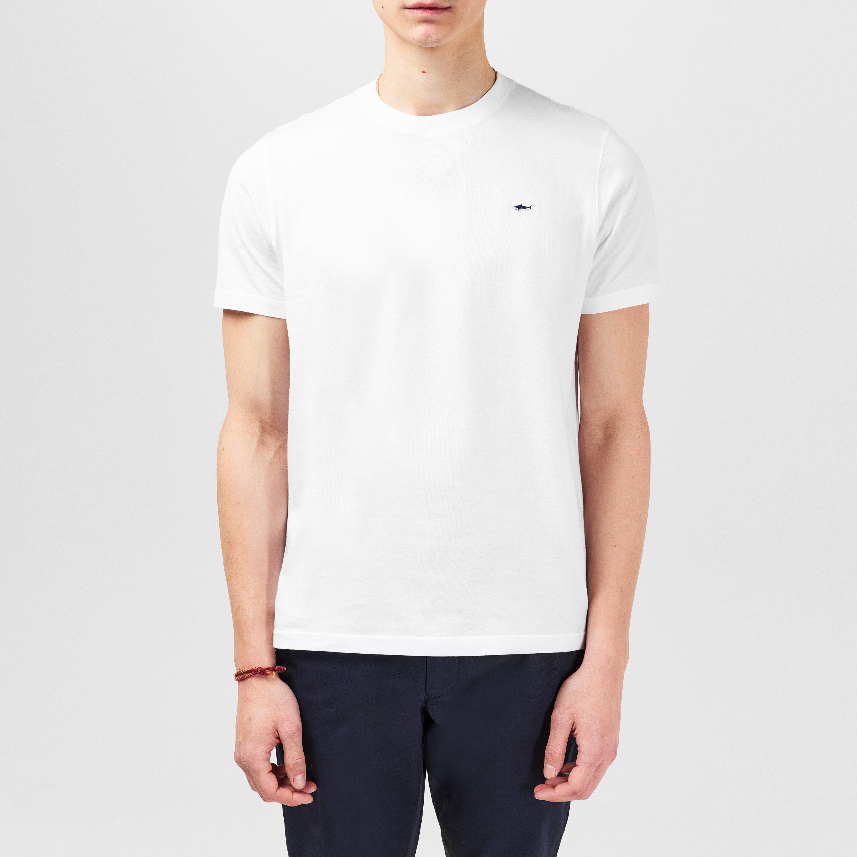 Weiß - Paul And Shark - Men's Regular Fit Badge T-Shirt - 3