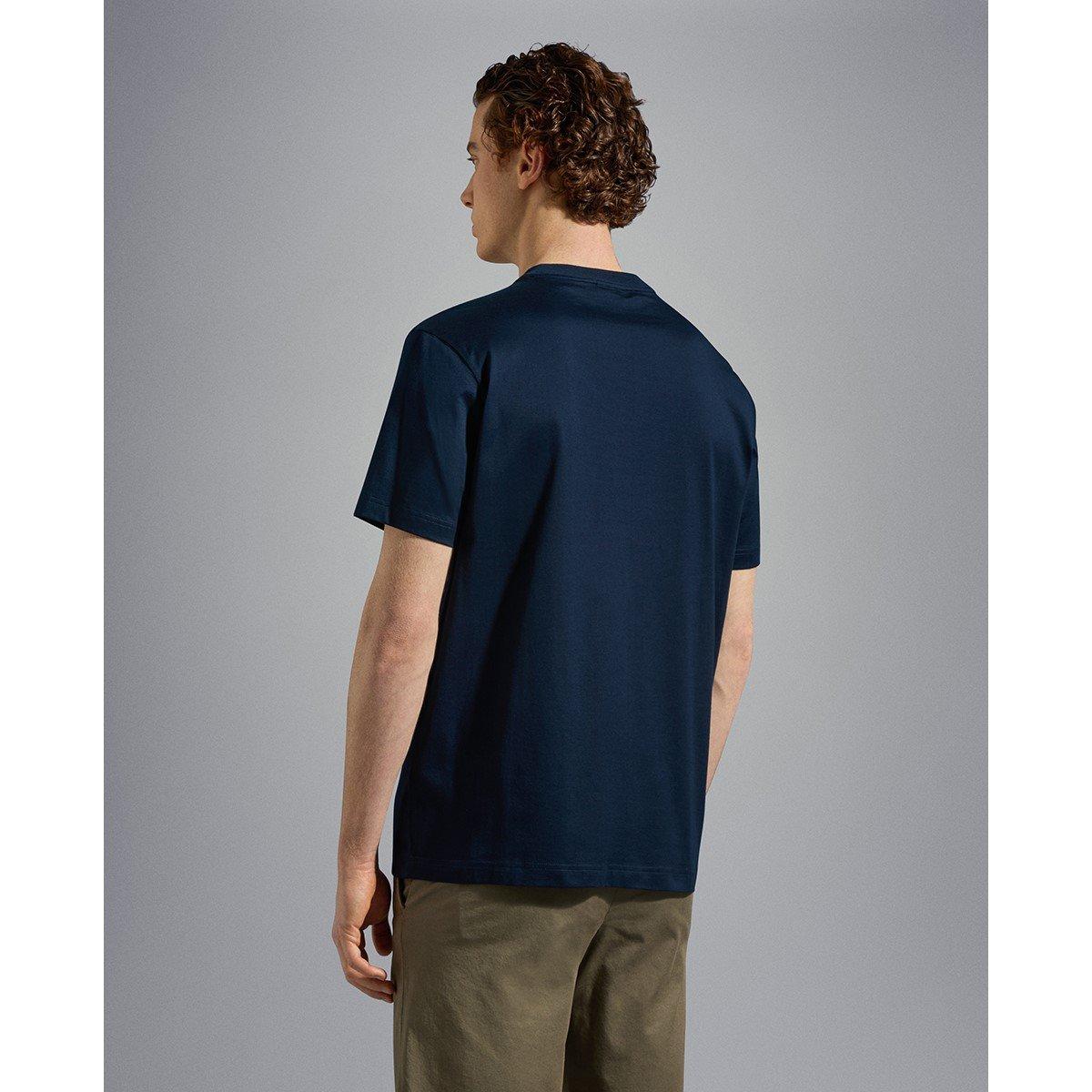 Navy - Paul And Shark - Men's Regular Fit Badge T-Shirt - 4