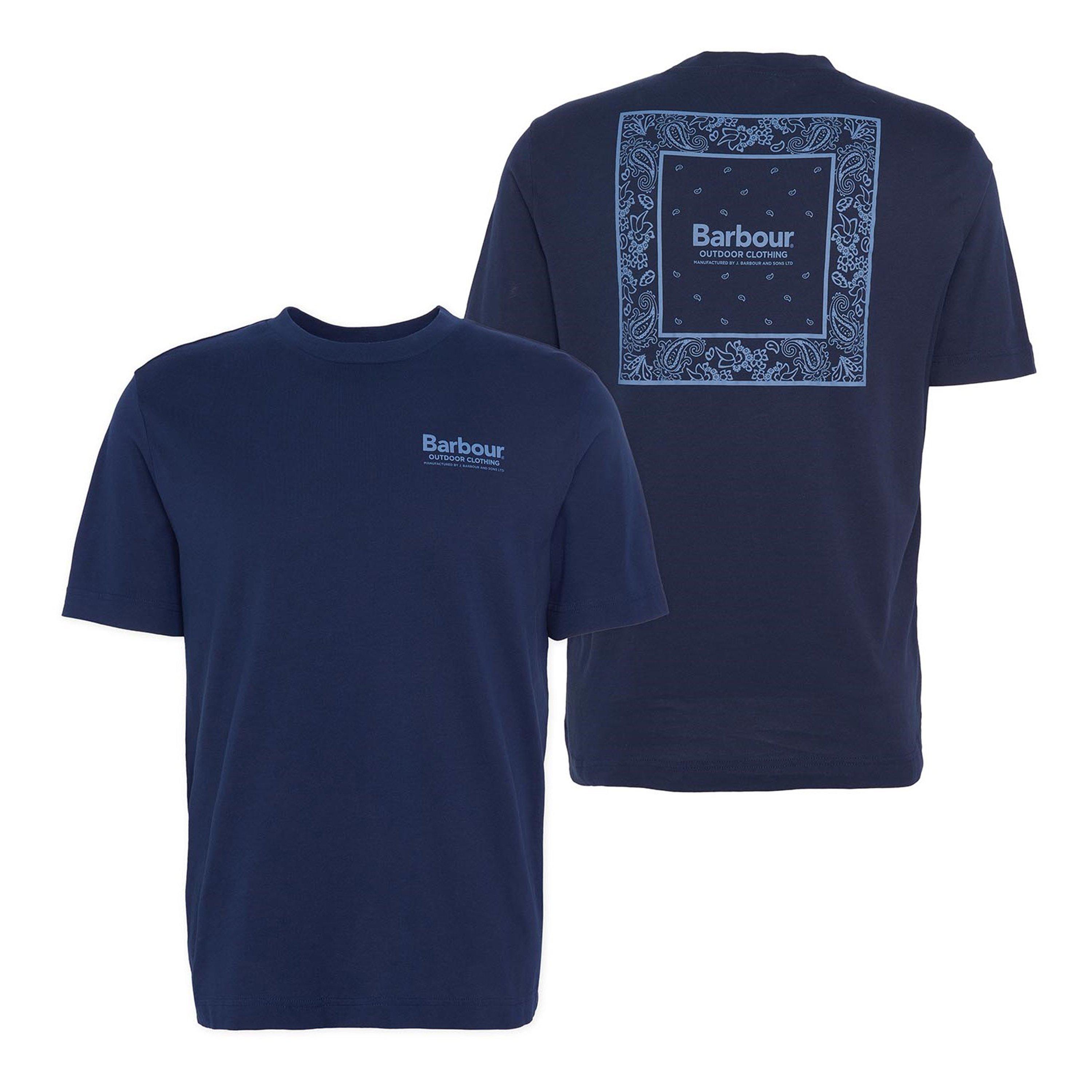 Navy NY91 - Barbour - Thornley Relaxed Graphic T-Shirt - 1
