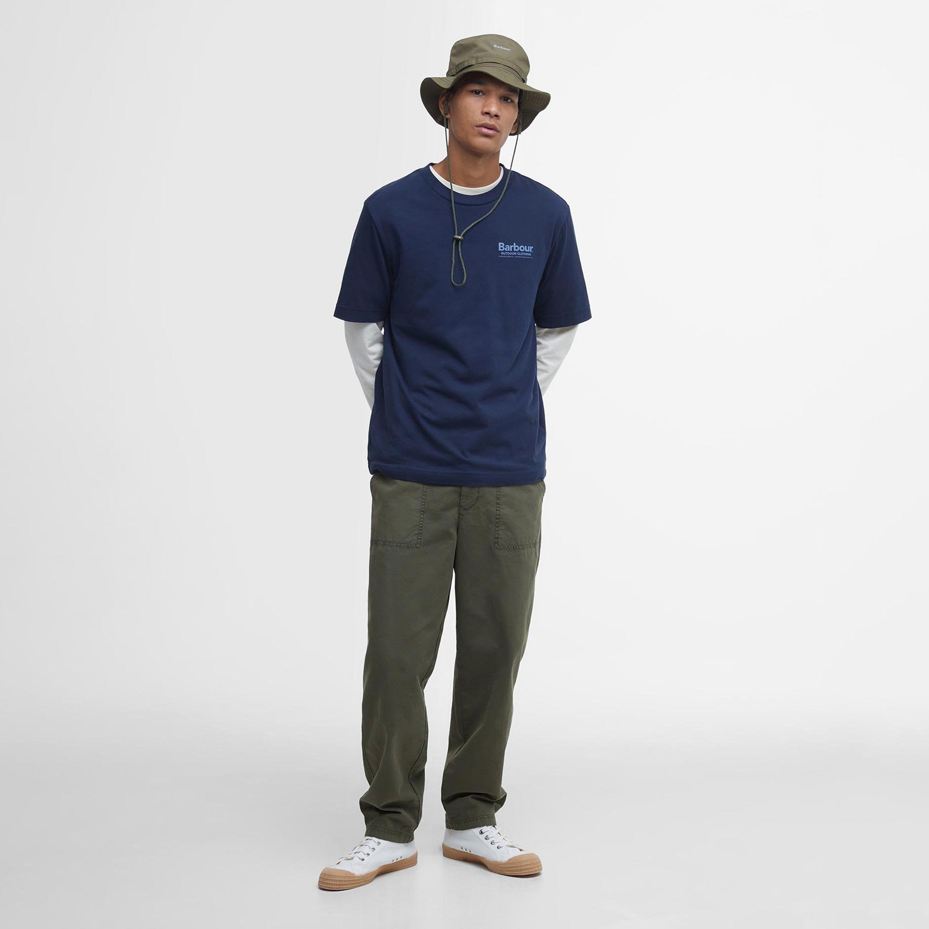 Navy NY91 - Barbour - Thornley Relaxed Graphic T-Shirt - 5