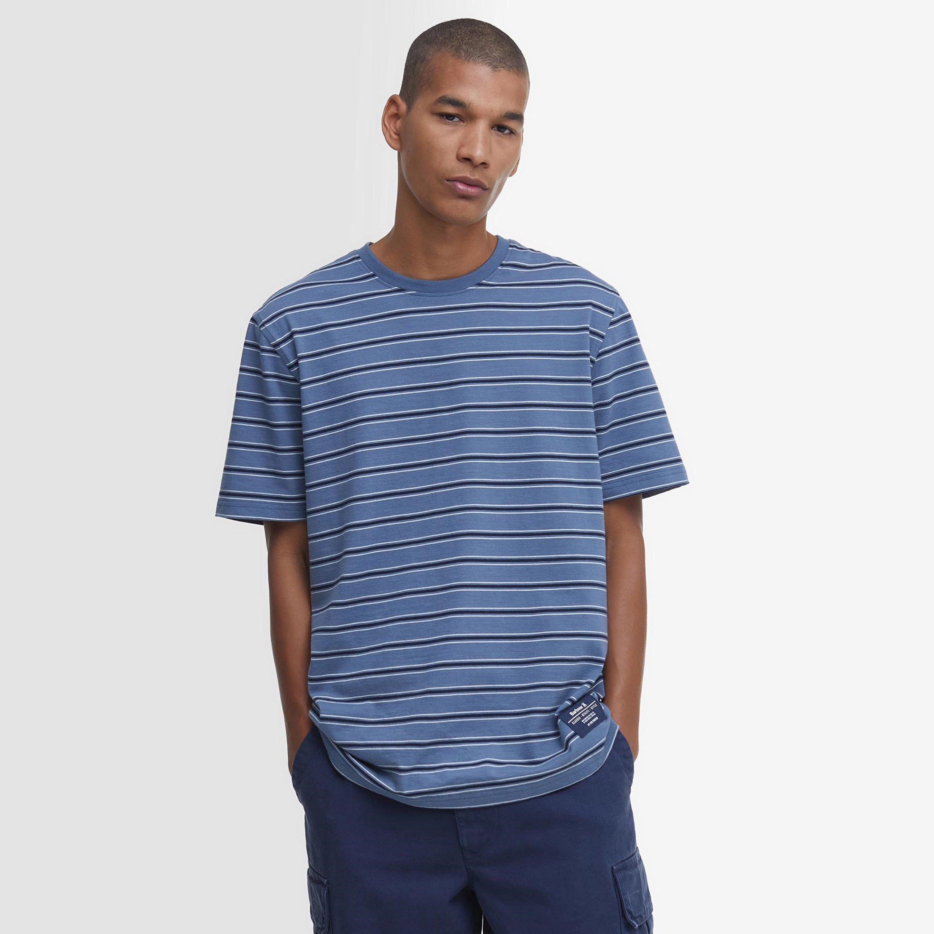 Navy NY91 - Barbour - Elderslie Relaxed Striped T-Shirt - 2
