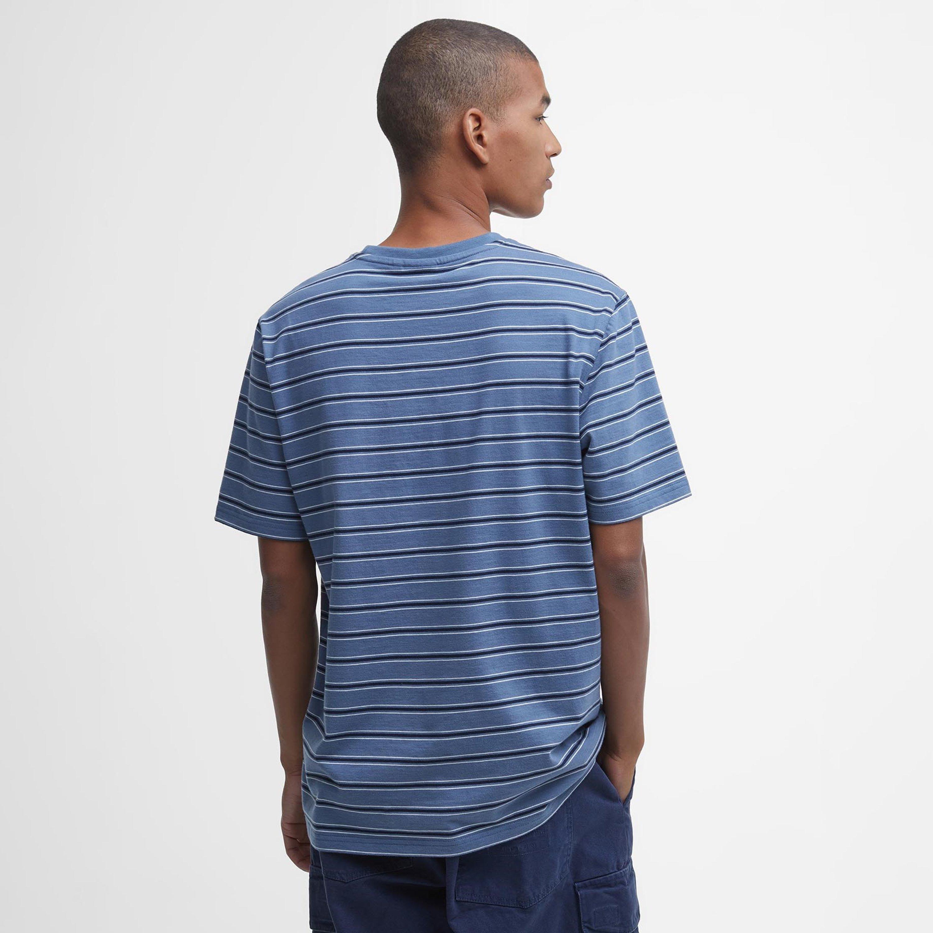 Navy NY91 - Barbour - Elderslie Relaxed Striped T-Shirt - 3