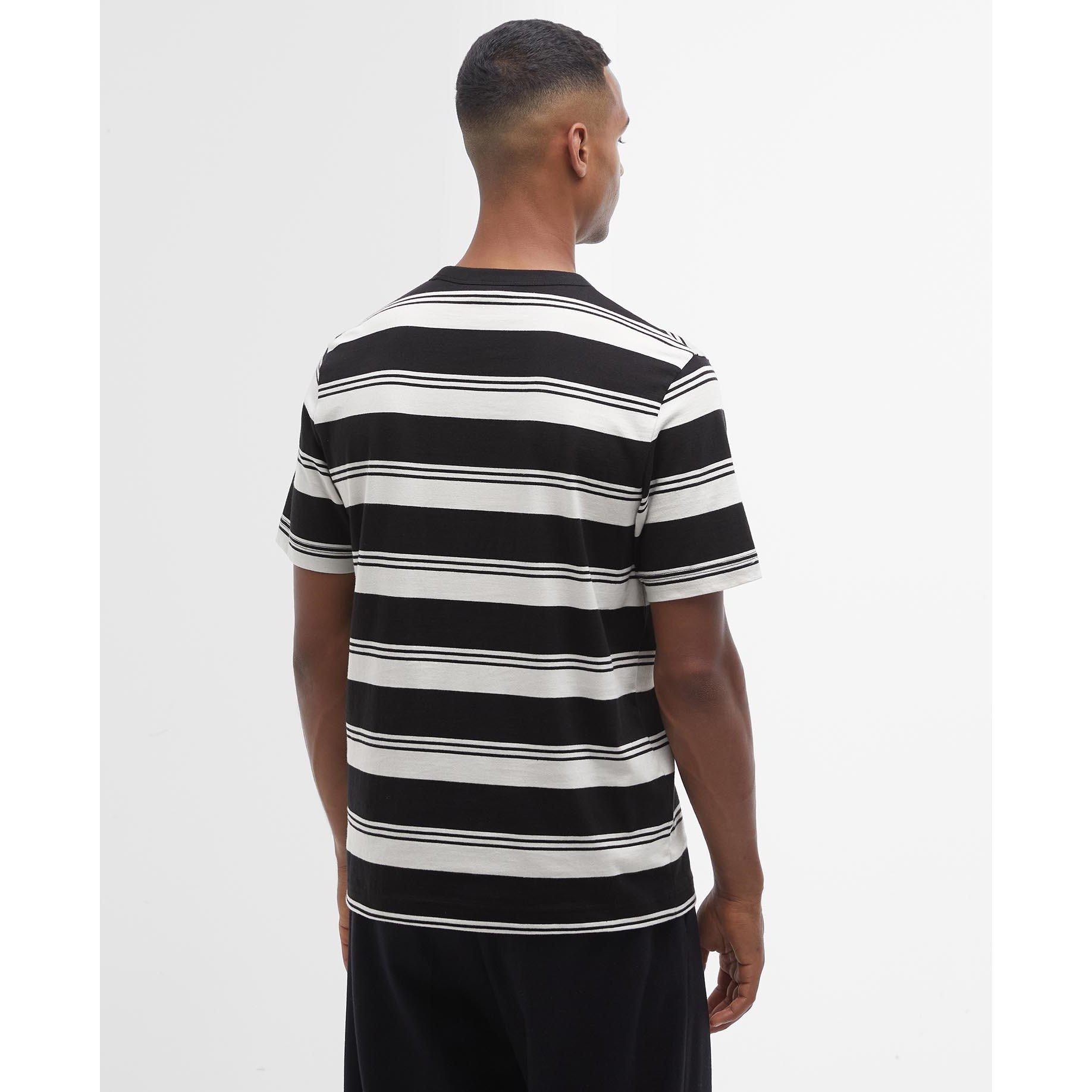 Black BK11 - Barbour International - Nelson Striped T-Shirt - 2