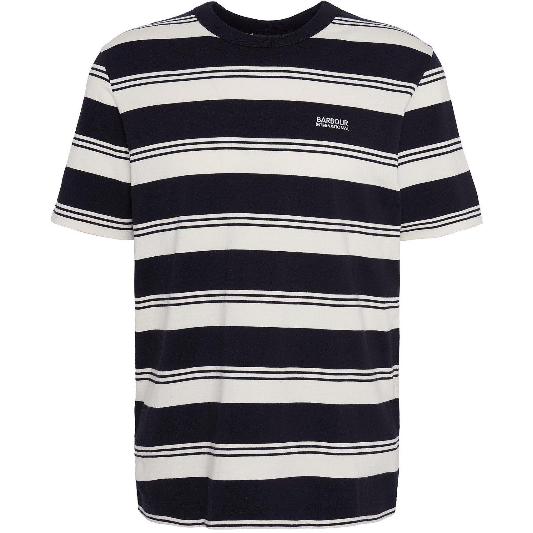 Black BK11 - Barbour International - Nelson Striped T-Shirt - 5