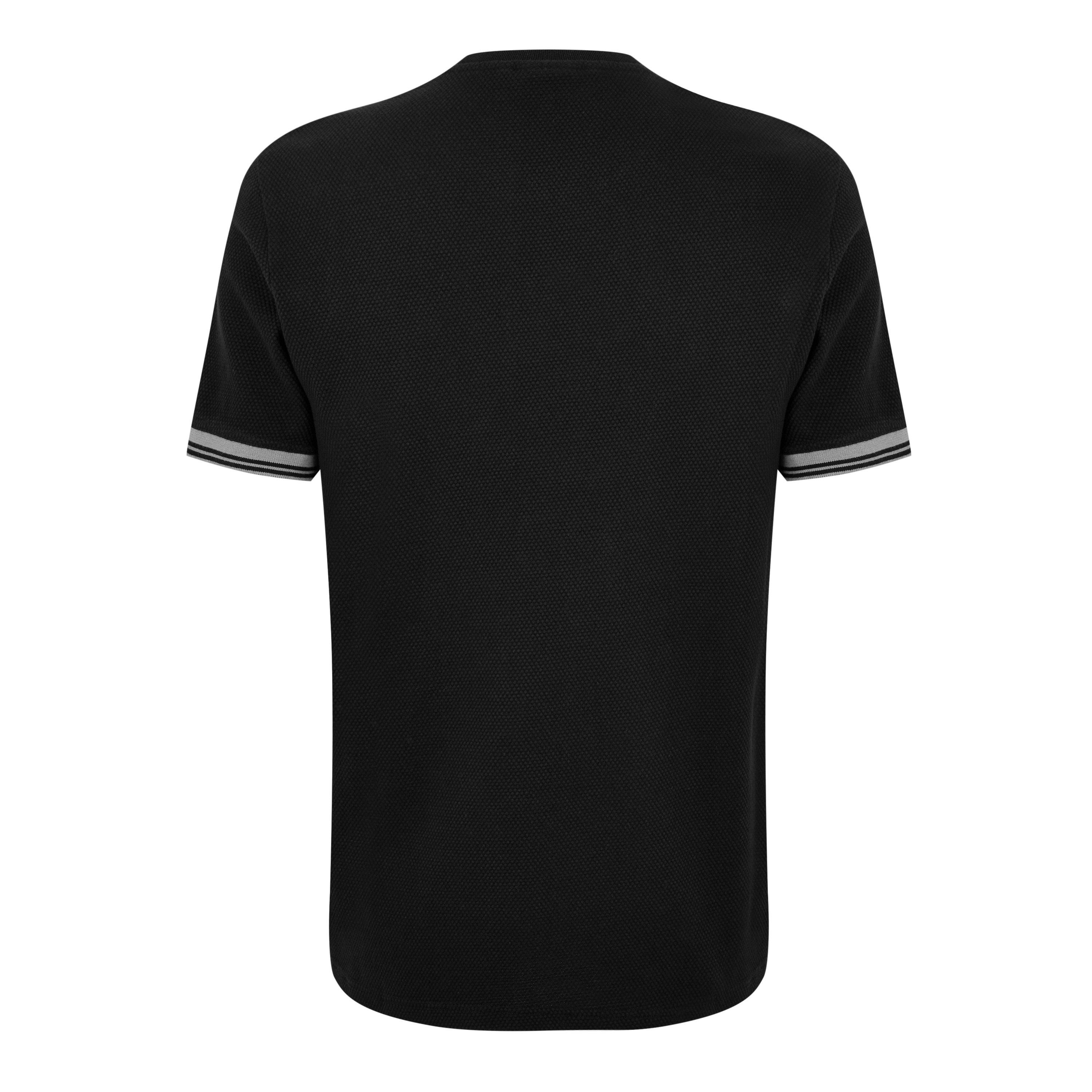 Black BK31 - Barbour International - Spencer Textured T-Shirt - 6