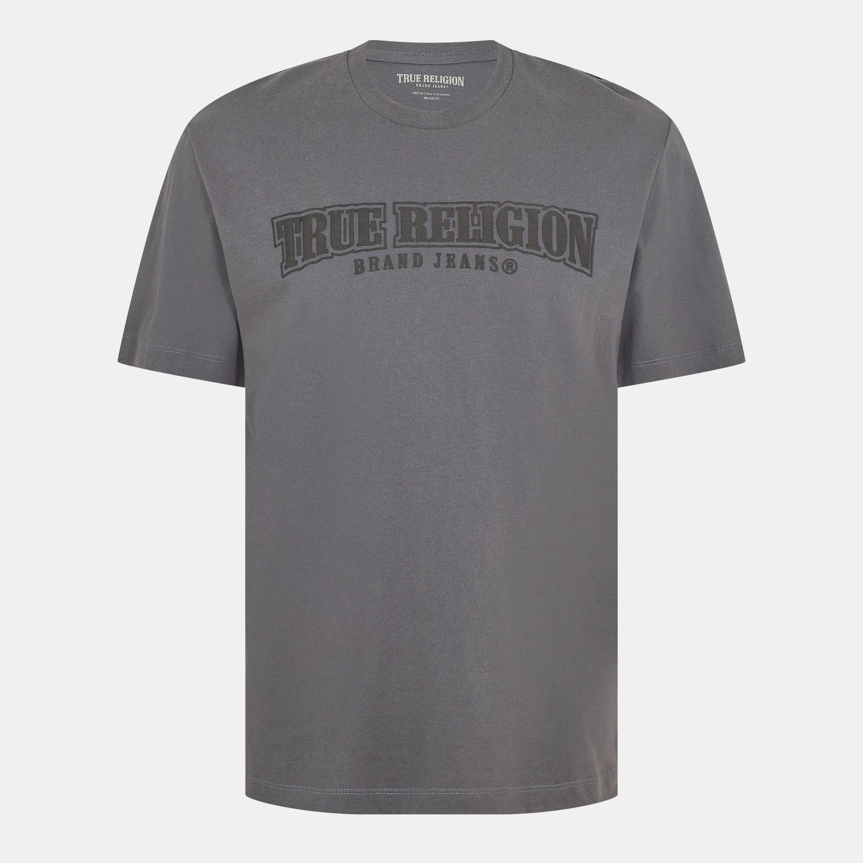 True Religion Painted Horseshoe Relaxed Tee - Irongate - M