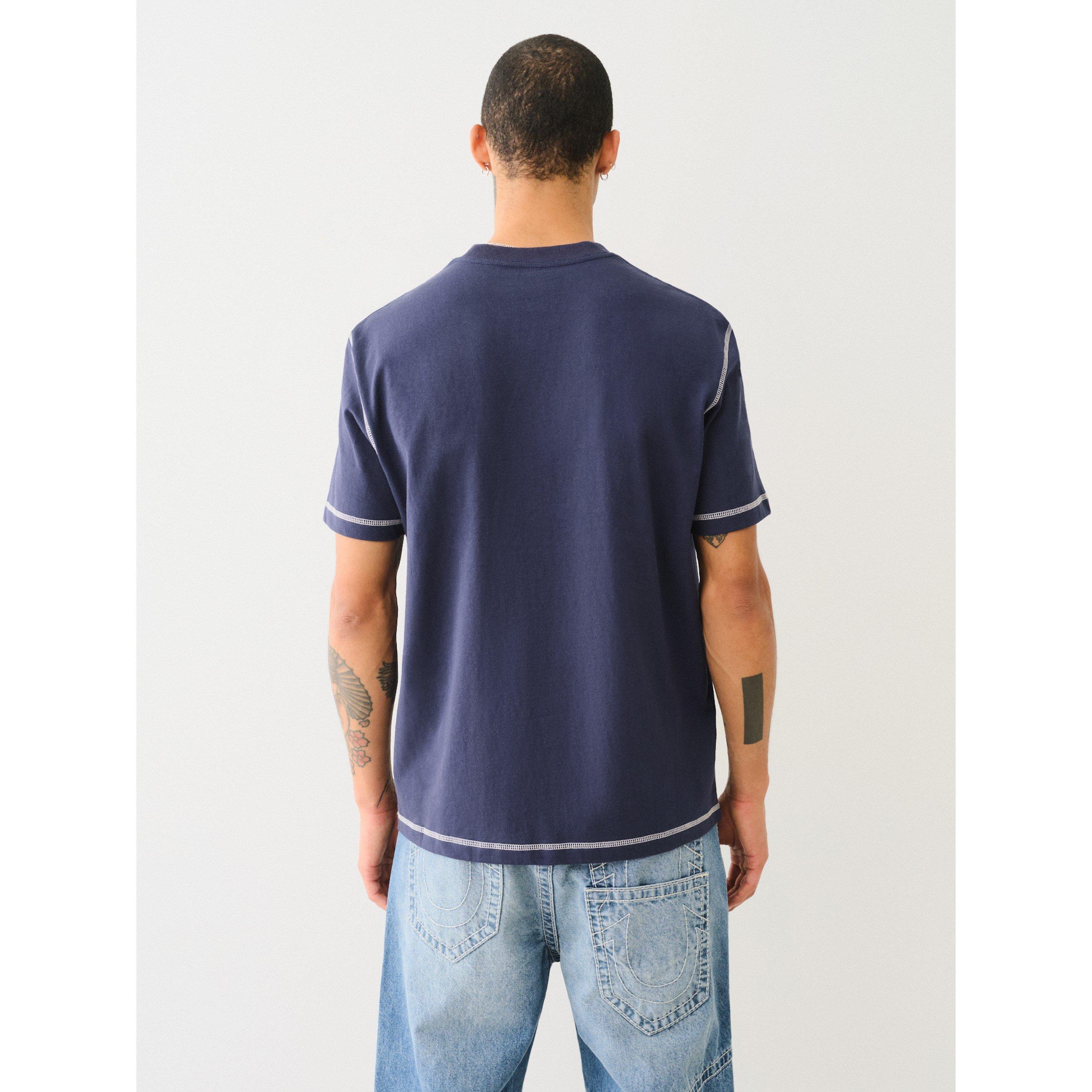 Dress Blue - True Religion - Men's Regular Fit Stitch T-Shirt - 2