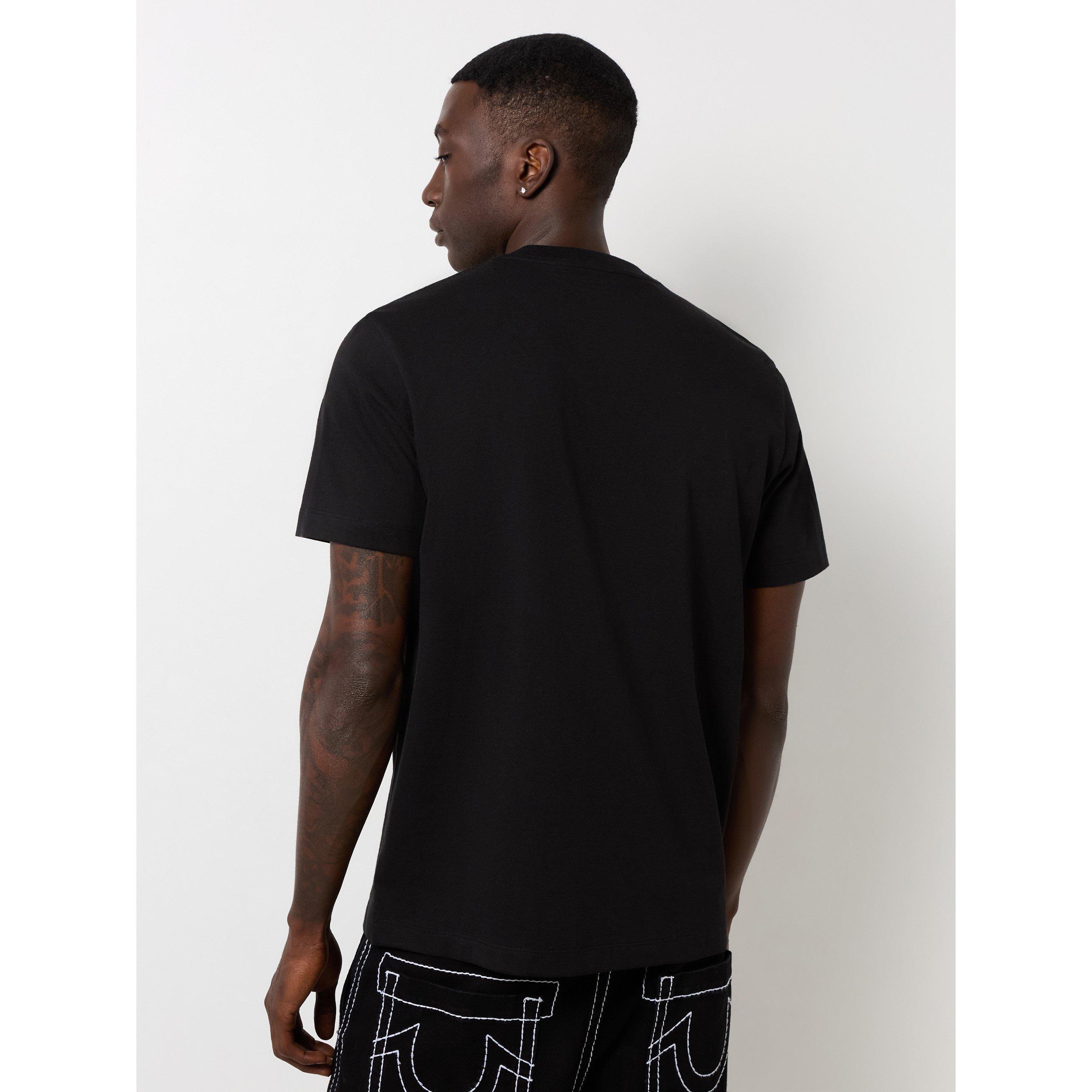 Black - True Religion - Men's Regular Fit Logo T-Shirt - 2
