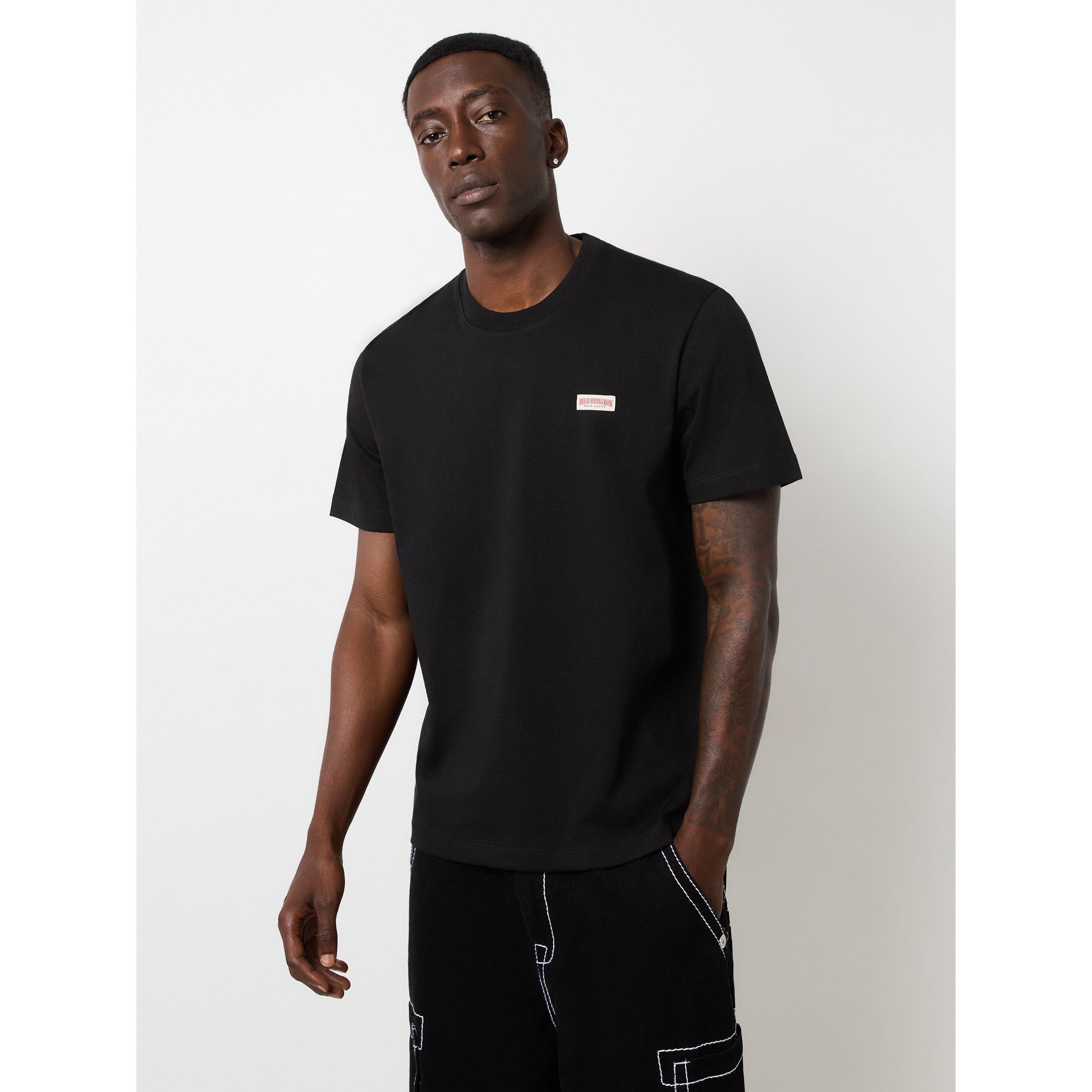 Black - True Religion - Men's Regular Fit Logo T-Shirt - 3