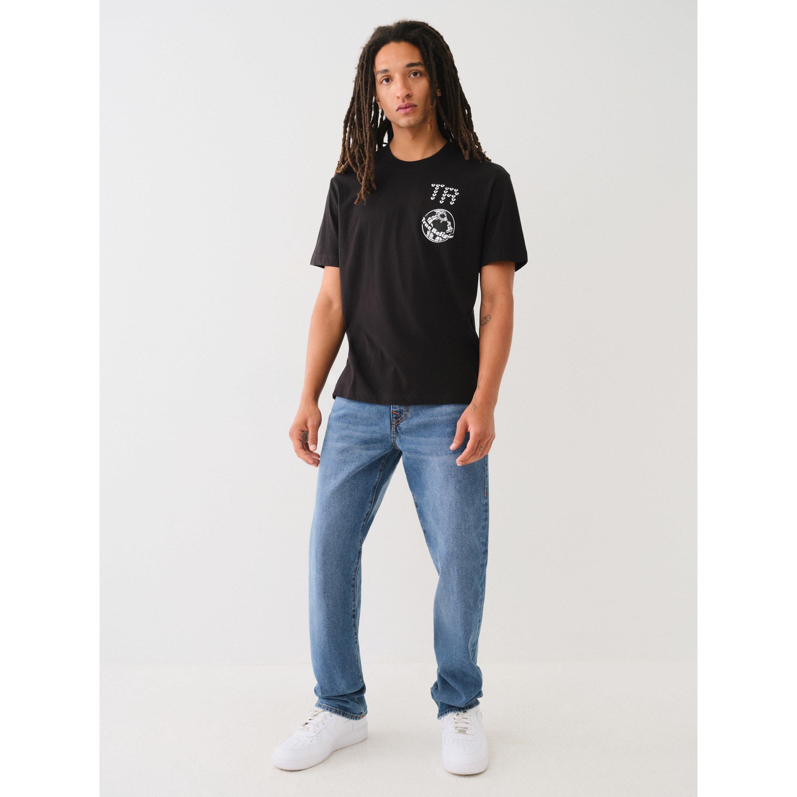 Black - True Religion - Multi Graphic Crew Tee - 4