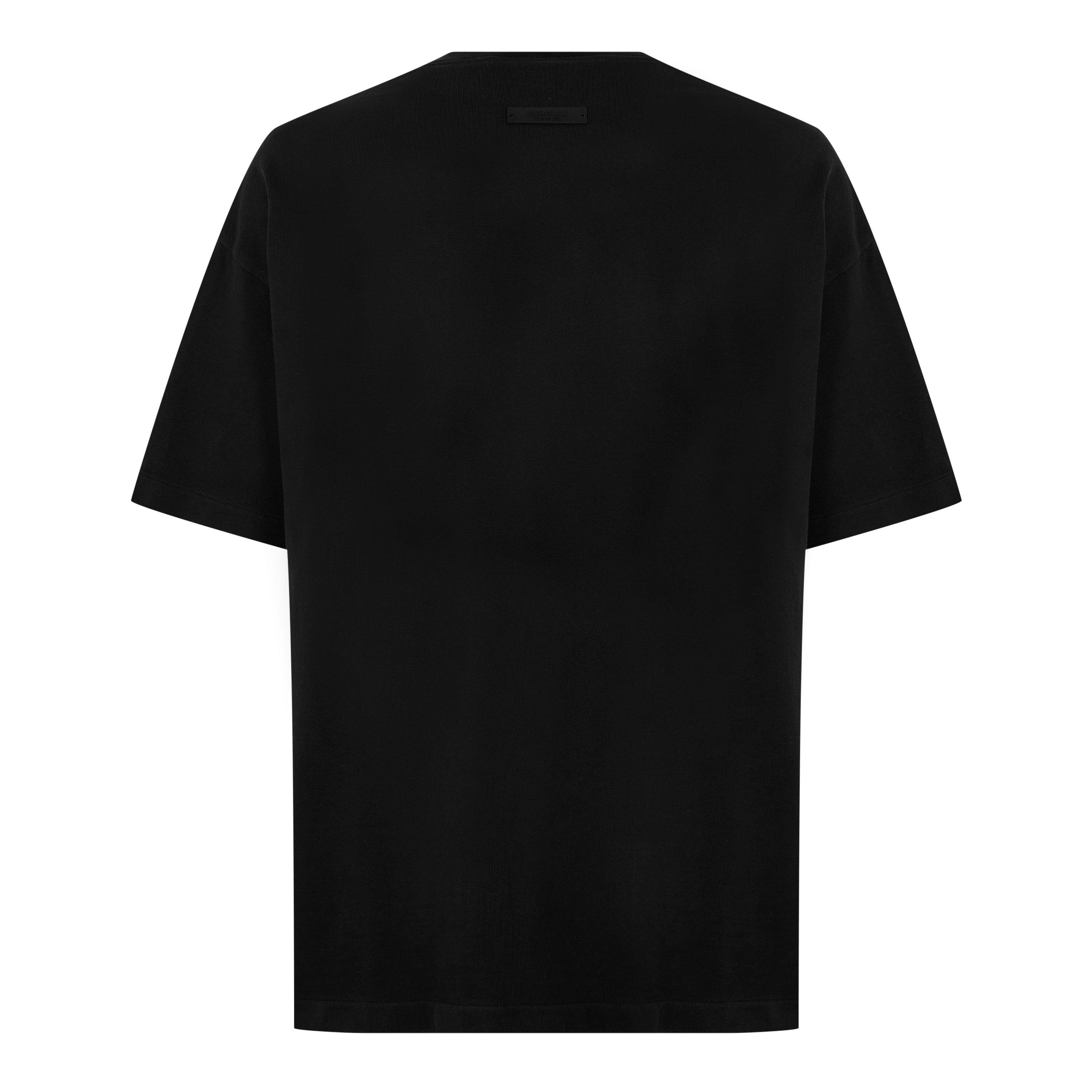 Black - Fear Of God Essentials - Men's University Oversized T-Shirt - 2
