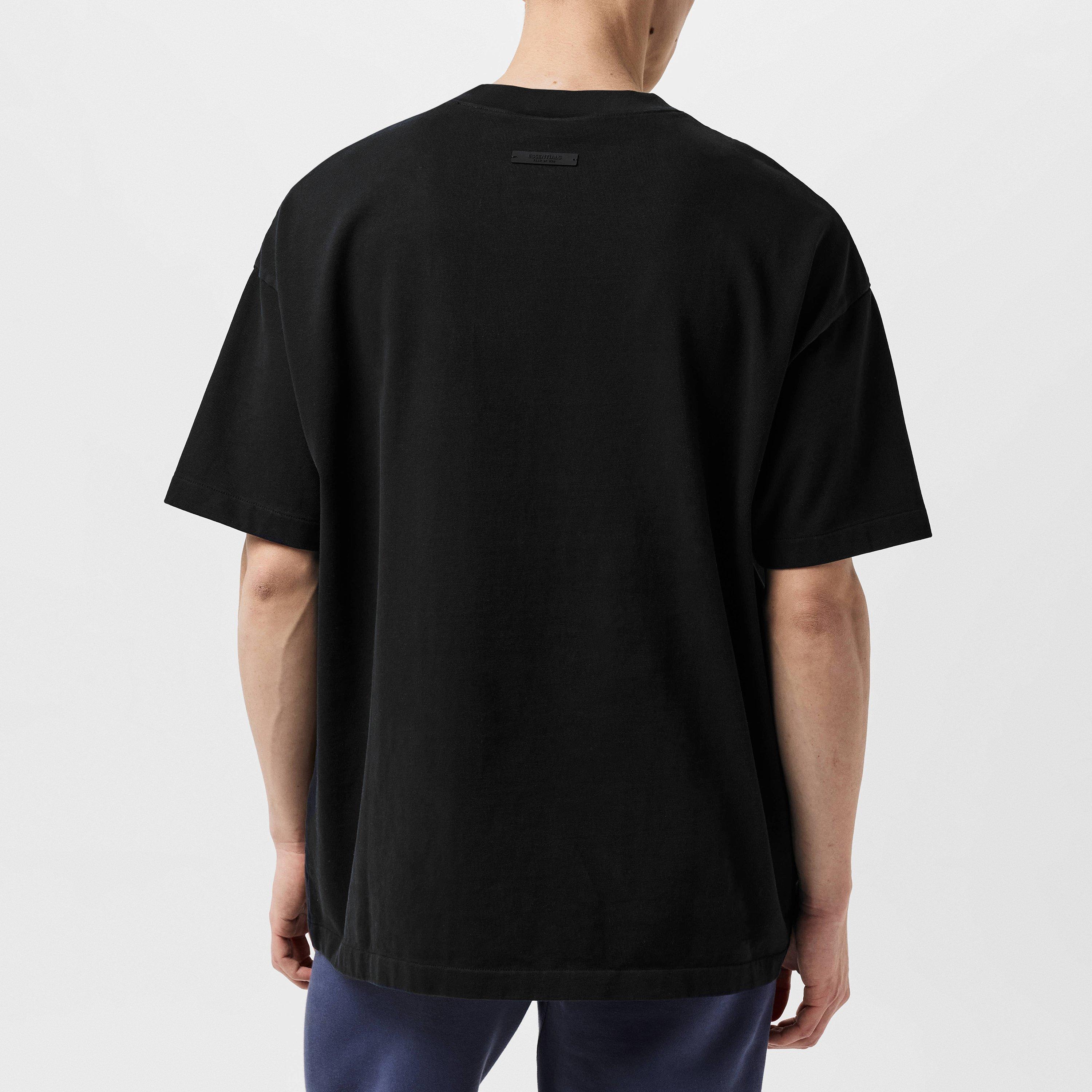 Black - Fear Of God Essentials - Men's University Oversized T-Shirt - 4
