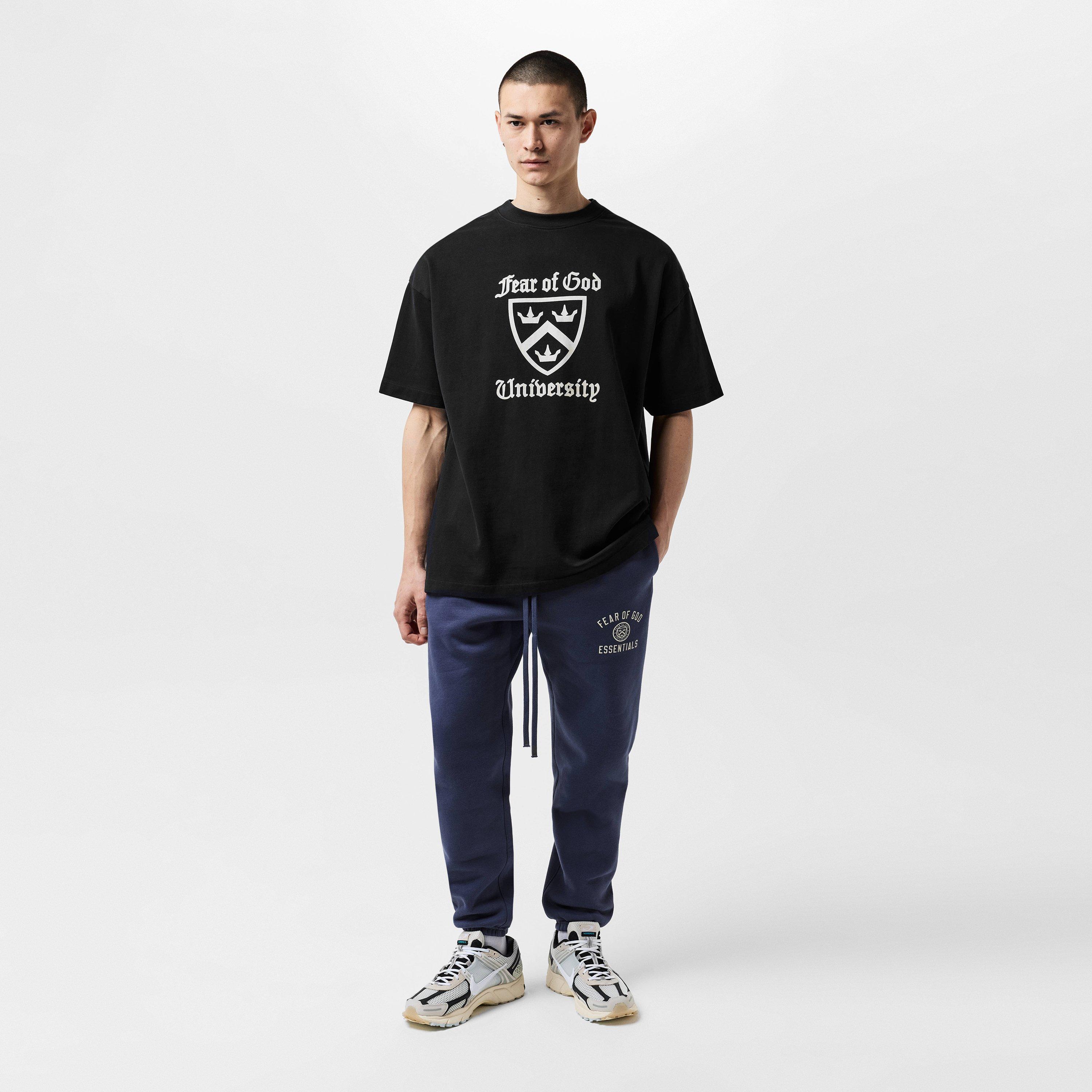 Black - Fear Of God Essentials - Men's University Oversized T-Shirt - 6