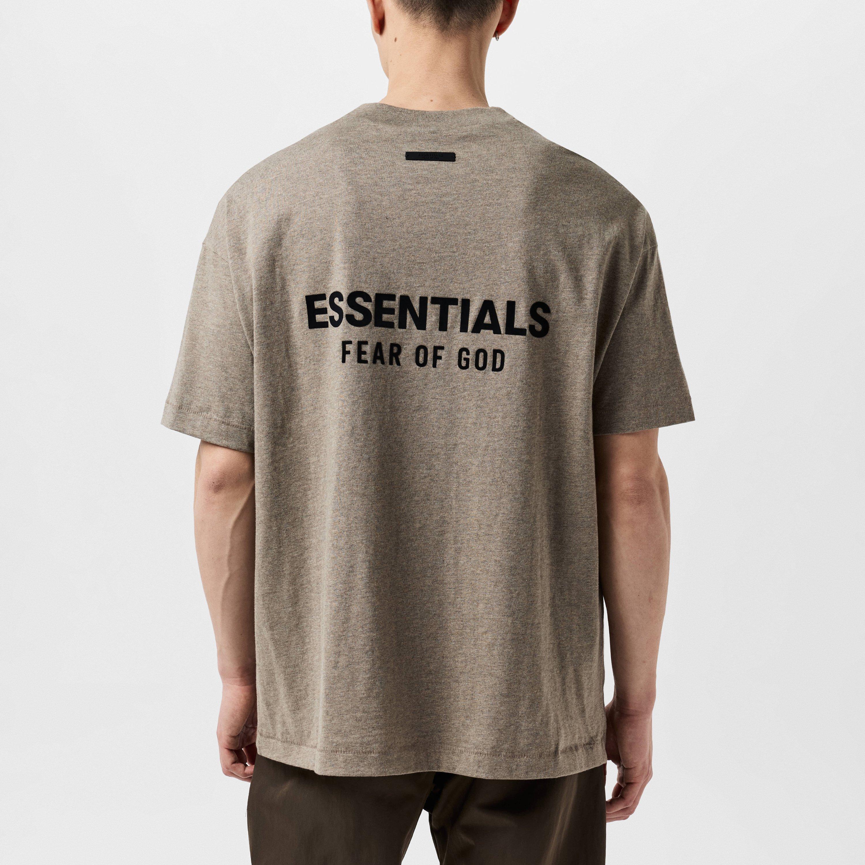 Heather Gray - Fear Of God Essentials - Back Logo T-Shirt - 4