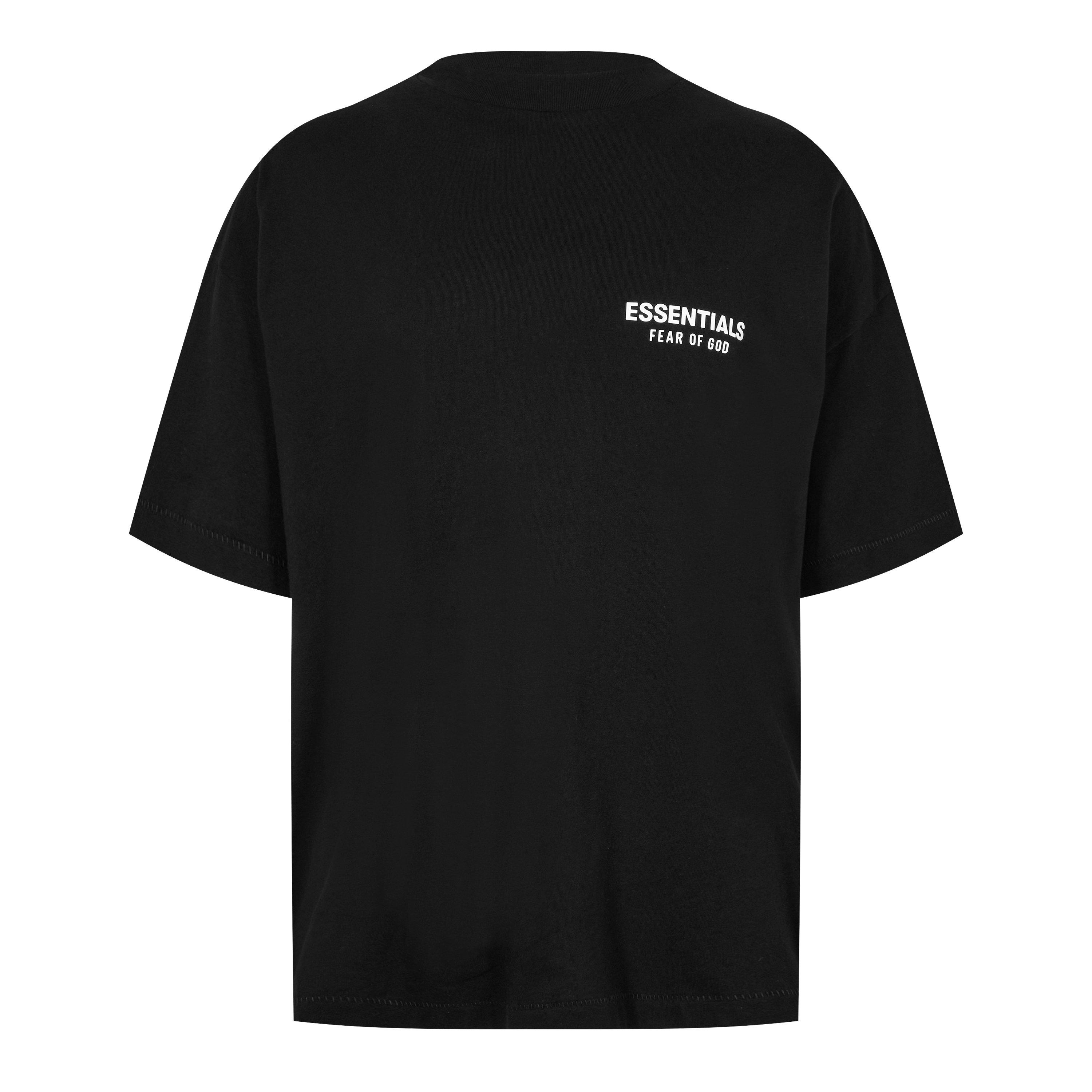 Black - Fear Of God Essentials - Back Logo T-Shirt - 1