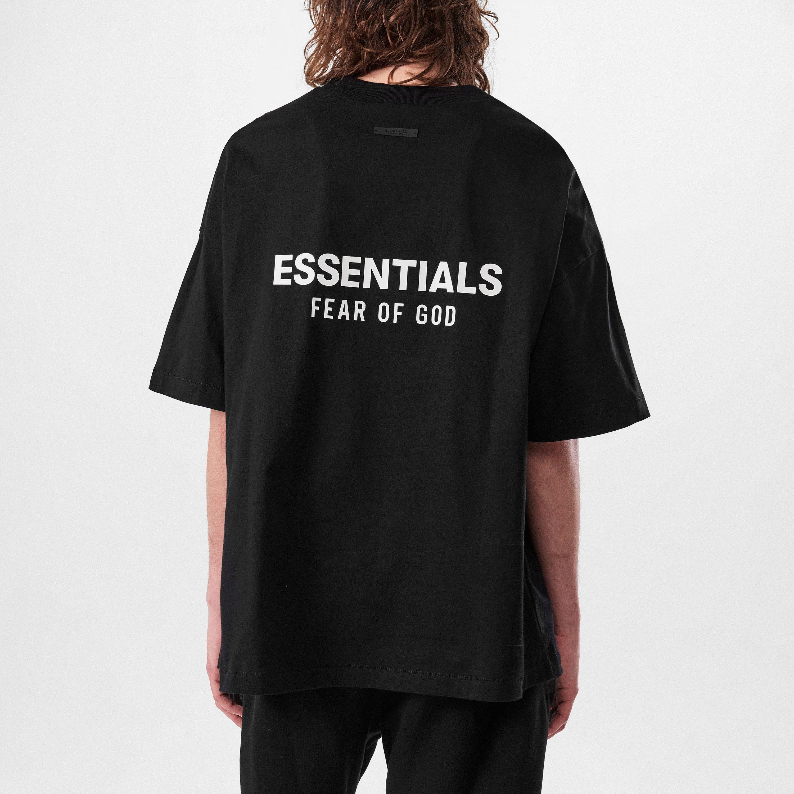 Fear Of God Essentials Back Logo T-Shirt Oversized T-Shirts