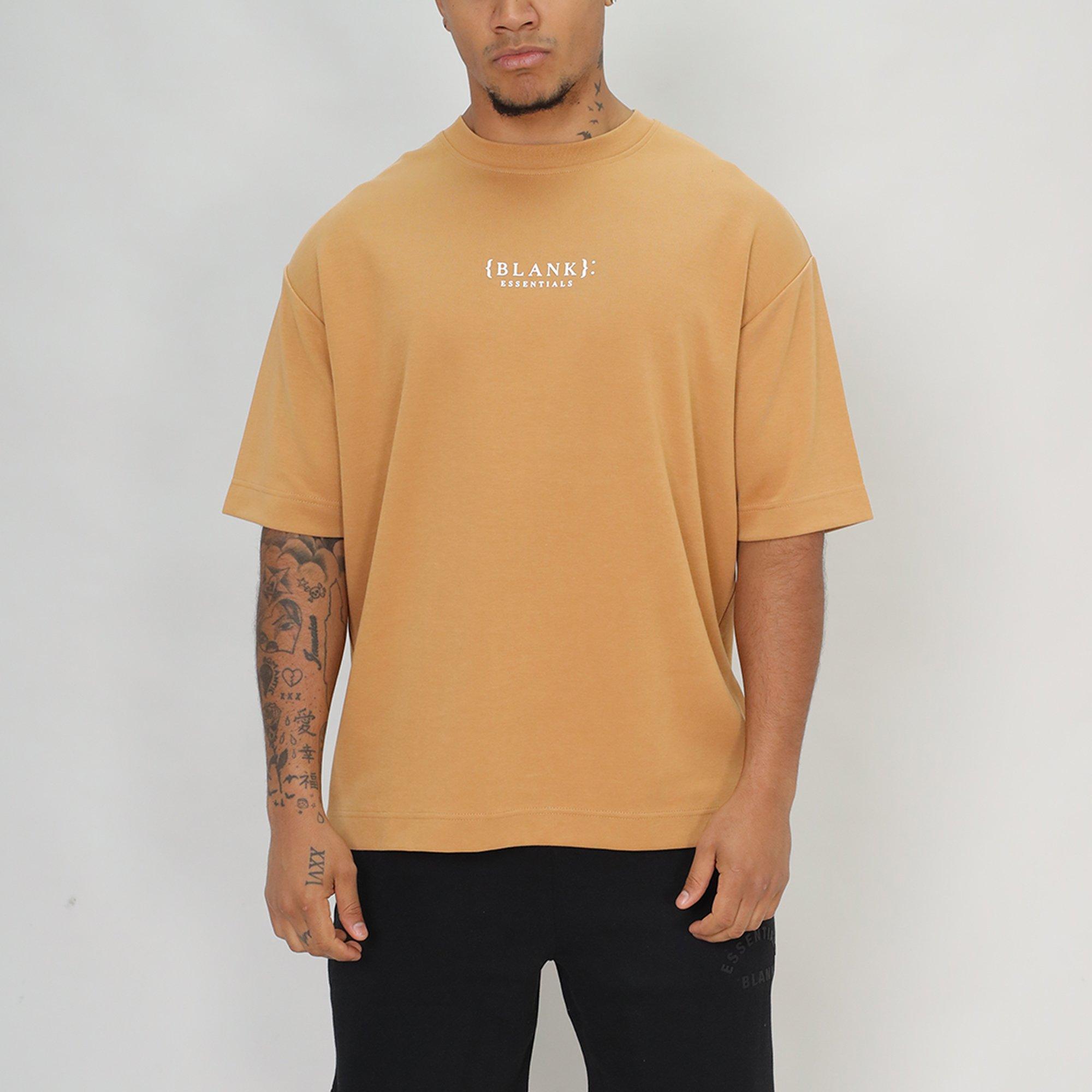 Kameel - Blank Essentials - Contrast Puff Print T-shirt - 2