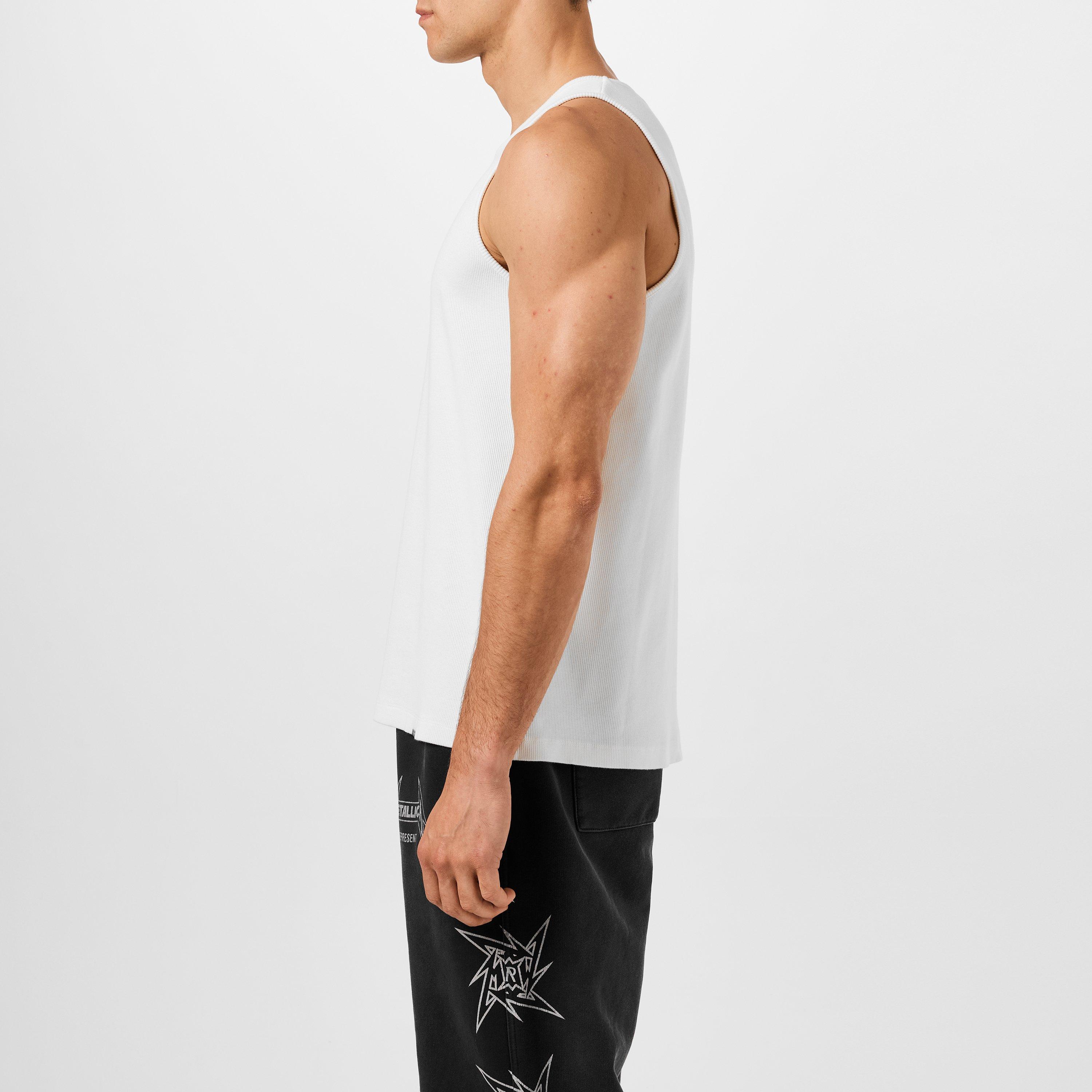 Flat White - Represent - Men's Rep 40 Year Co-branded Graphics Tank Top - 2