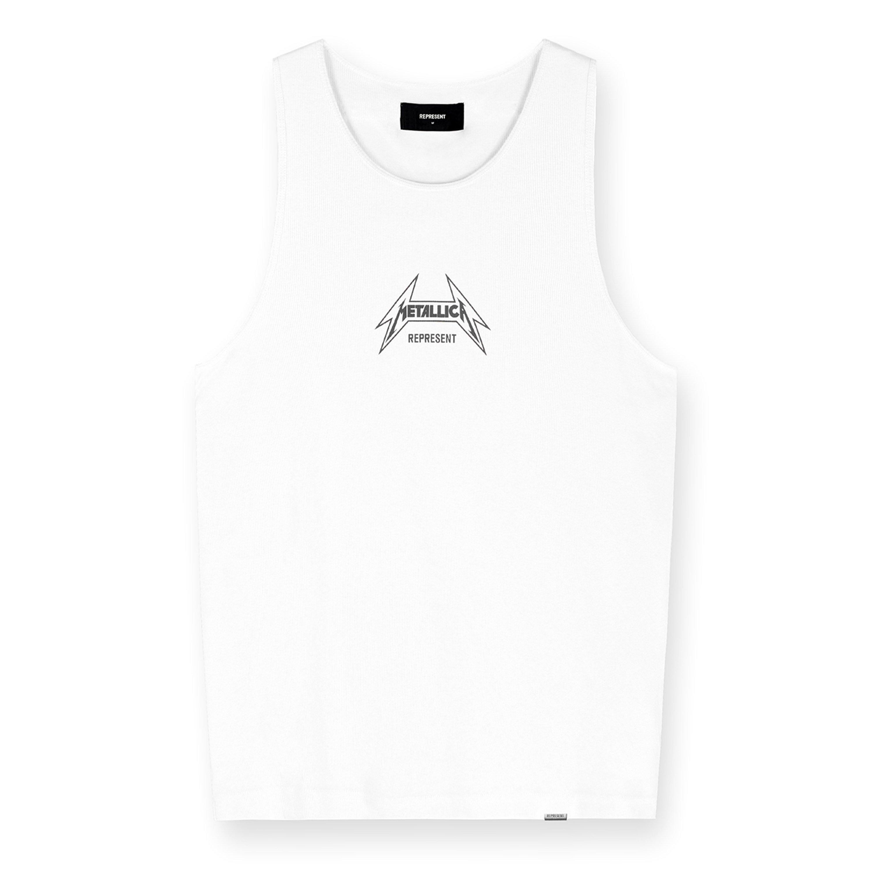 Flat White - Represent - Men's Rep 40 Year Co-branded Graphics Tank Top - 5