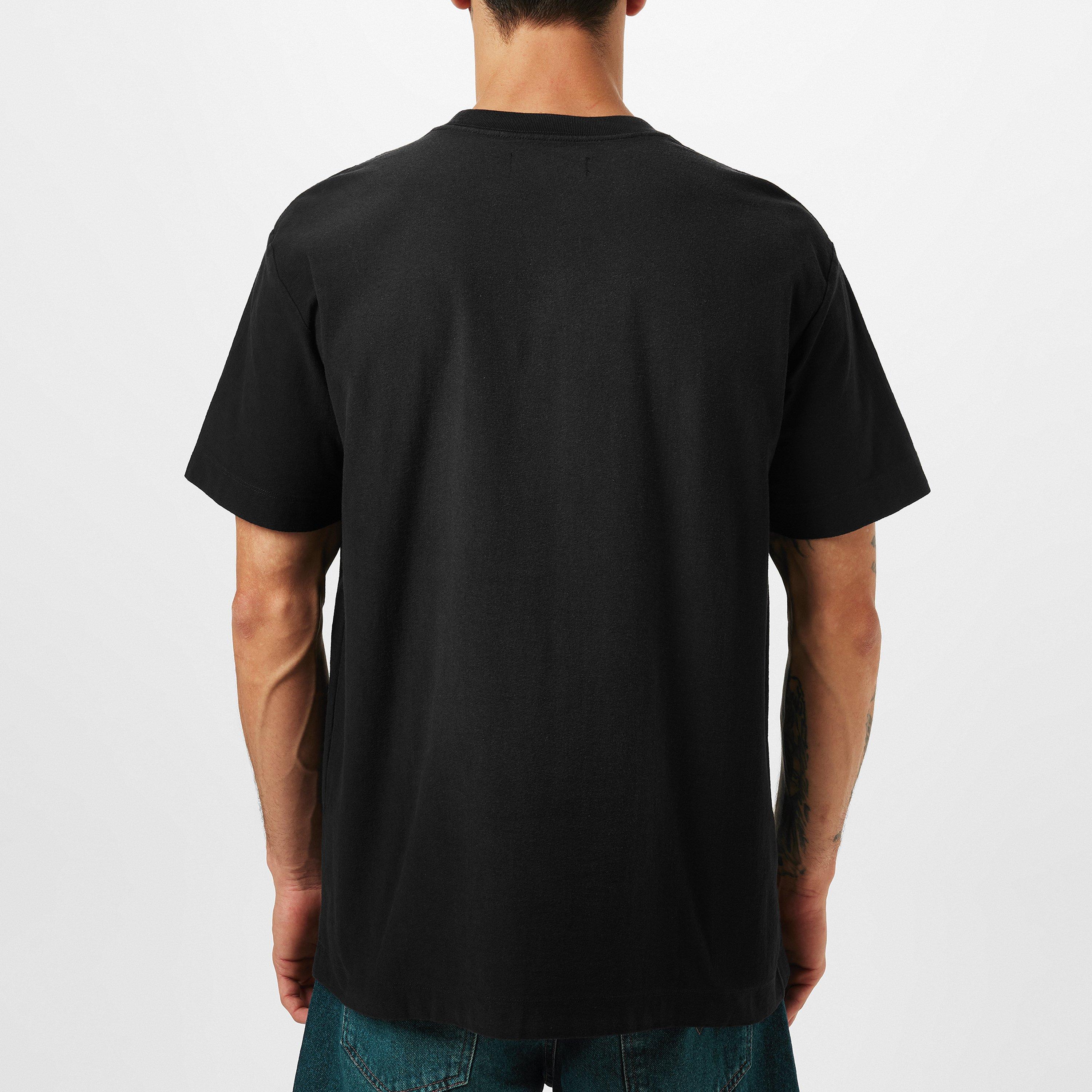 Black - Purple Brand - Men's Regular Fit Textured T-Shirt - 3