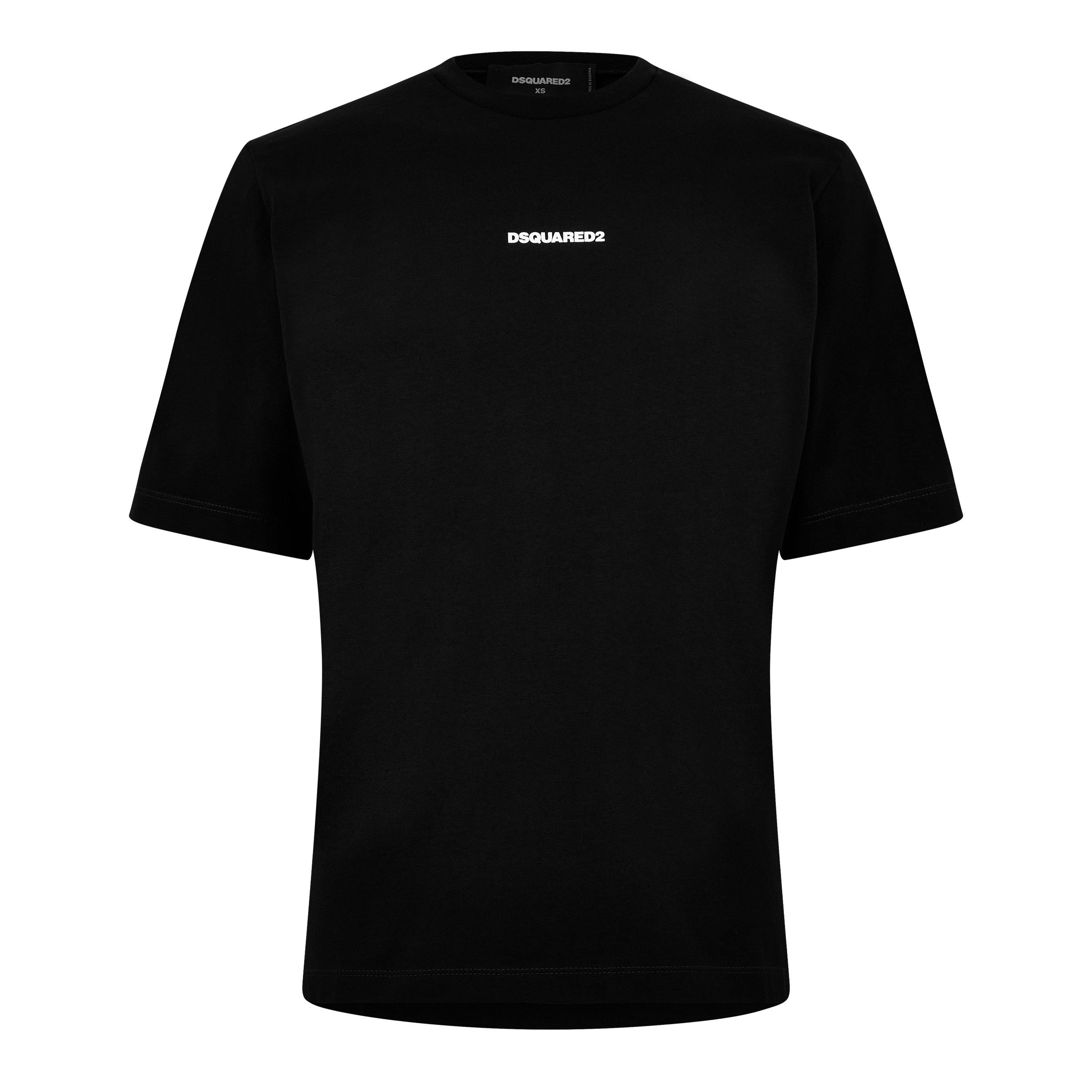 Black - DSquared2 - Men's Logo Regular Fit T-Shirt - 7