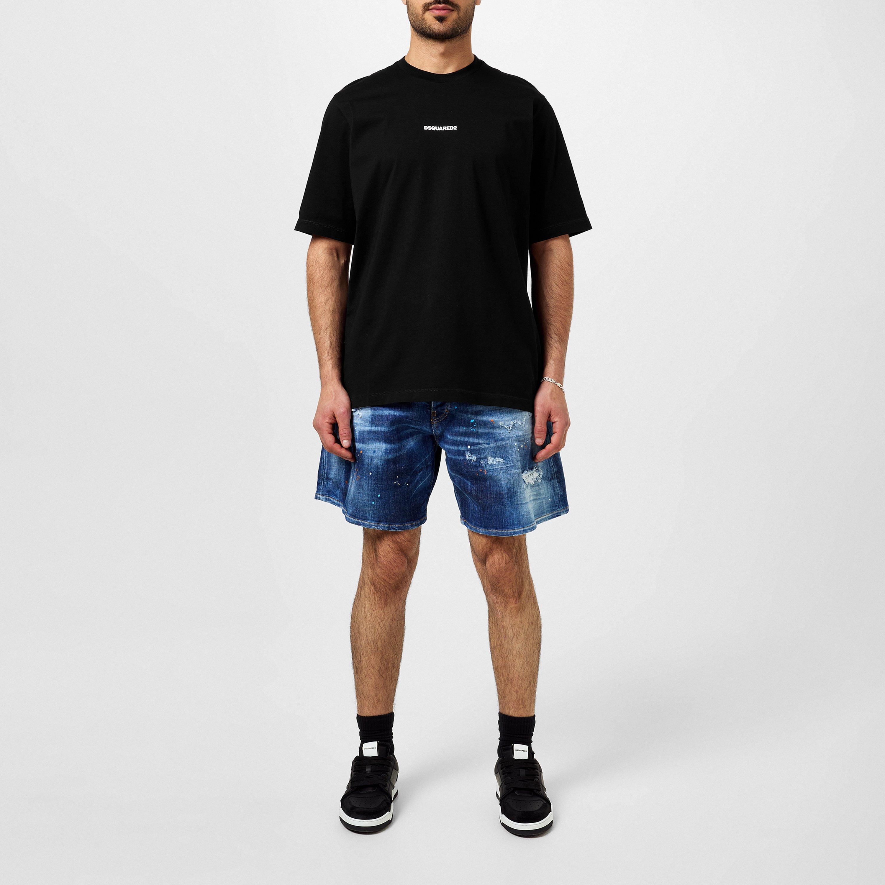 Black - DSquared2 - Men's Logo Regular Fit T-Shirt - 6