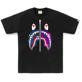 A Bathing Ape Separate Zip Print Shark T-Shirt