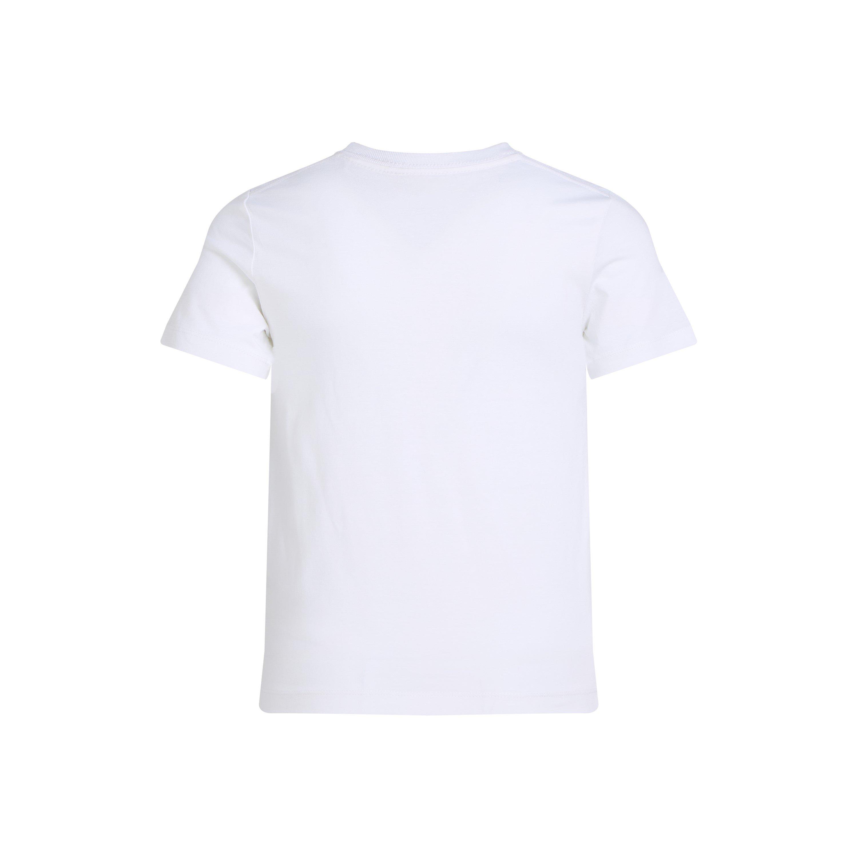 White YAF - Calvin Klein Jeans - Unisex Kids' Chest Monologo Logo T-Shirt - 7